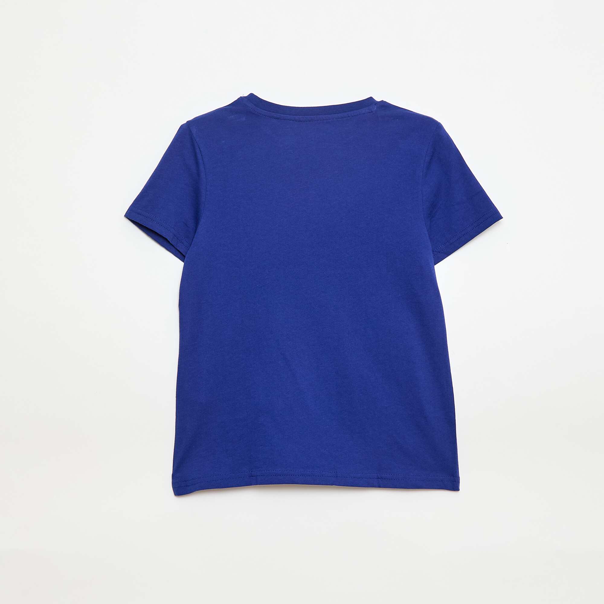 Short-sleeved printed T-shirt BLUE - Image 3