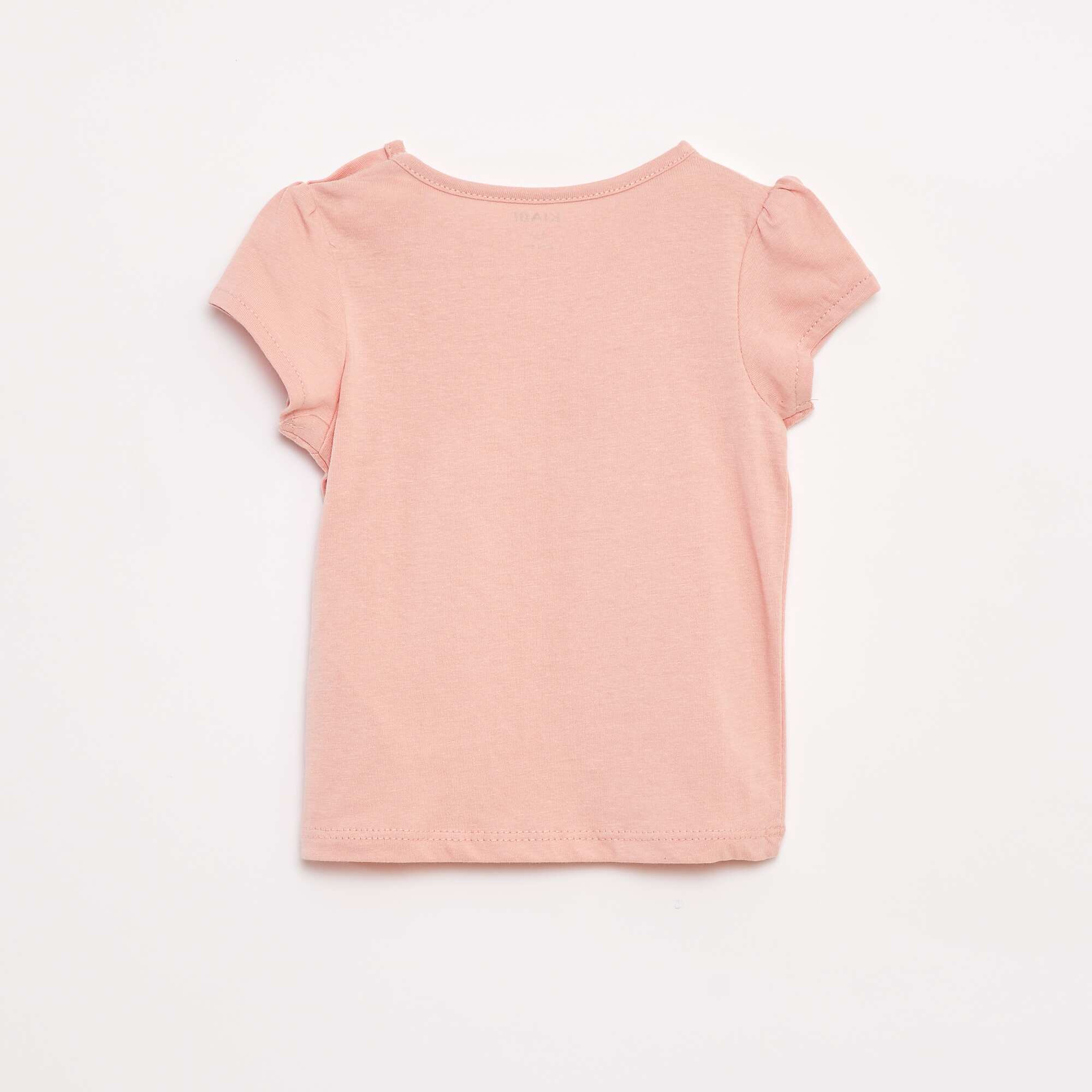 Short-sleeved printed T-shirt PINK - Image 3