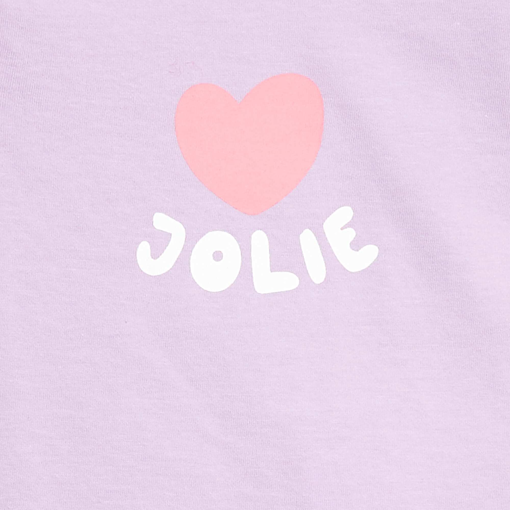 Short-sleeved printed T-shirt PURPLE - Image 2