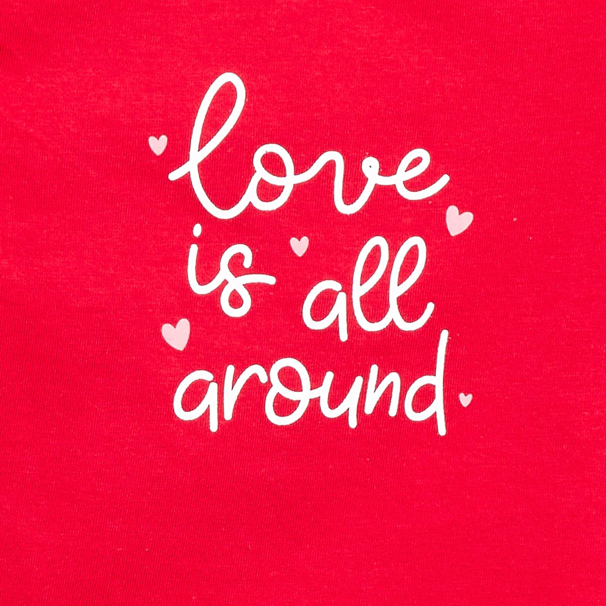 Short-sleeved printed T-shirt RED - Image 2