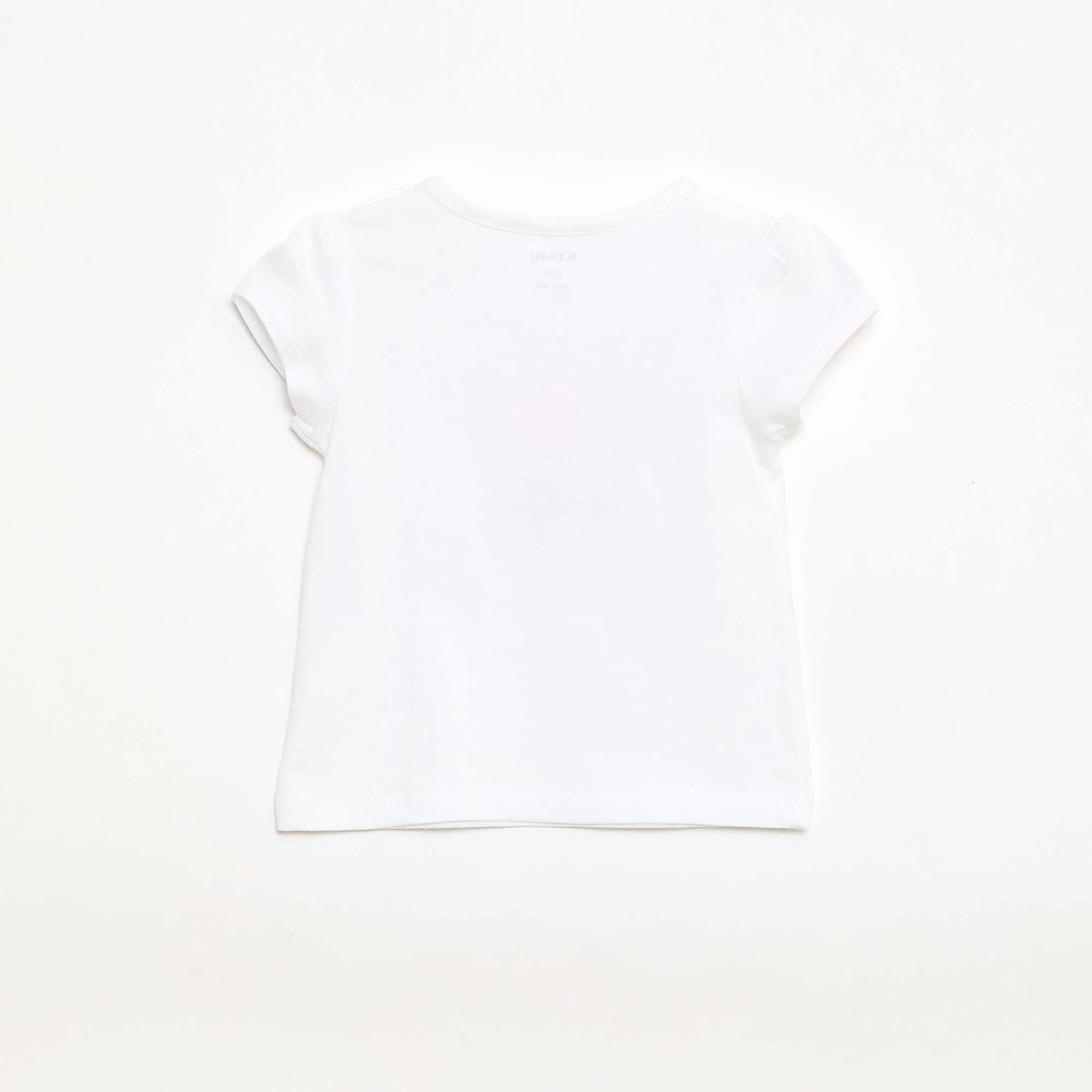 Short-sleeved printed T-shirt WHITE - Image 3