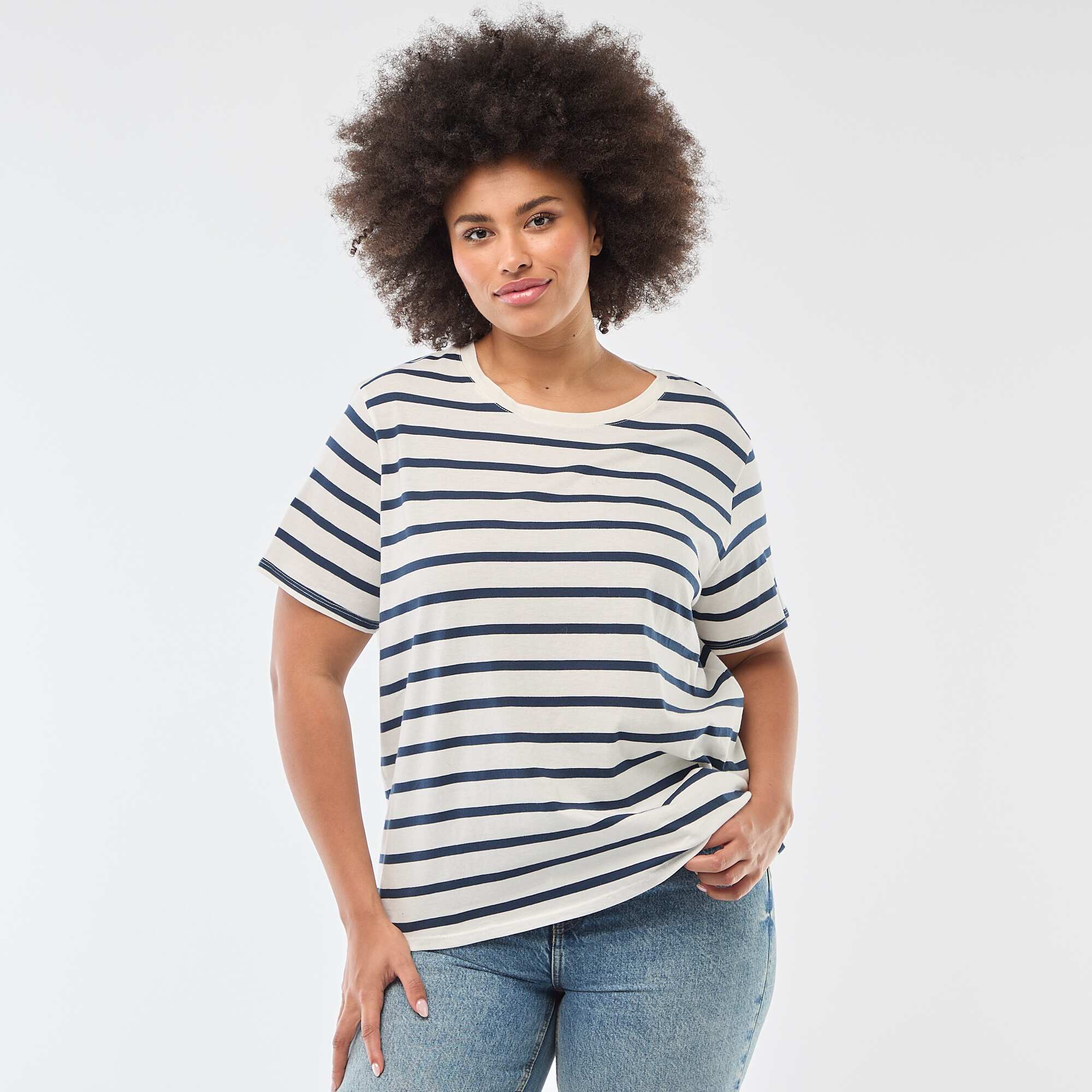 Short-sleeved printed T-shirt WHITE - Image 3
