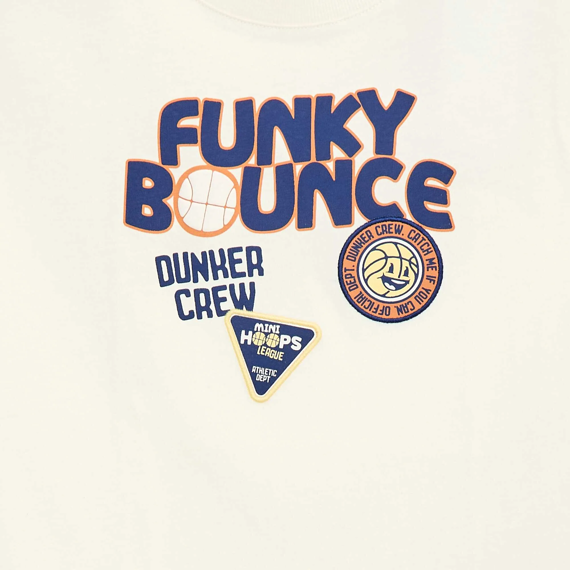 Short-Sleeved T-Shirt with Front Print WHITE - Image 2