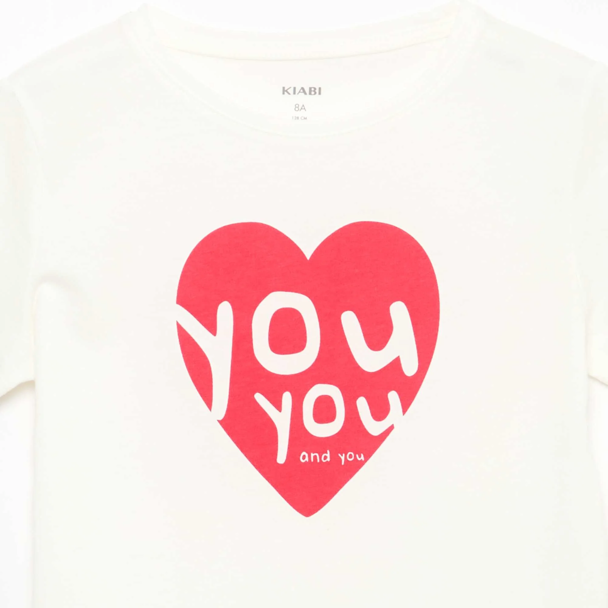 Short-sleeved T-shirt with printed message WHITE - Image 2