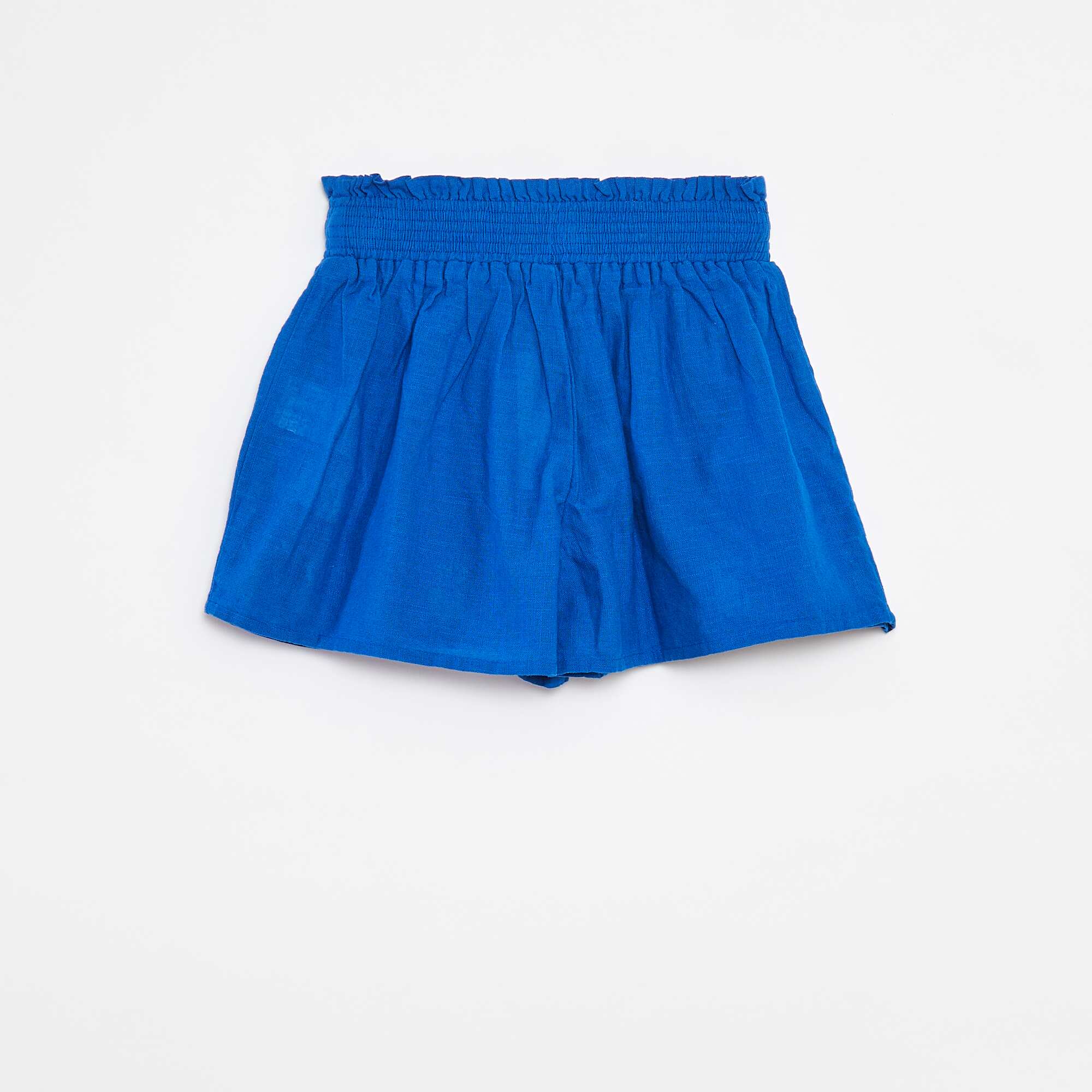 Shorts with broderie anglaise BLUE - Image 2