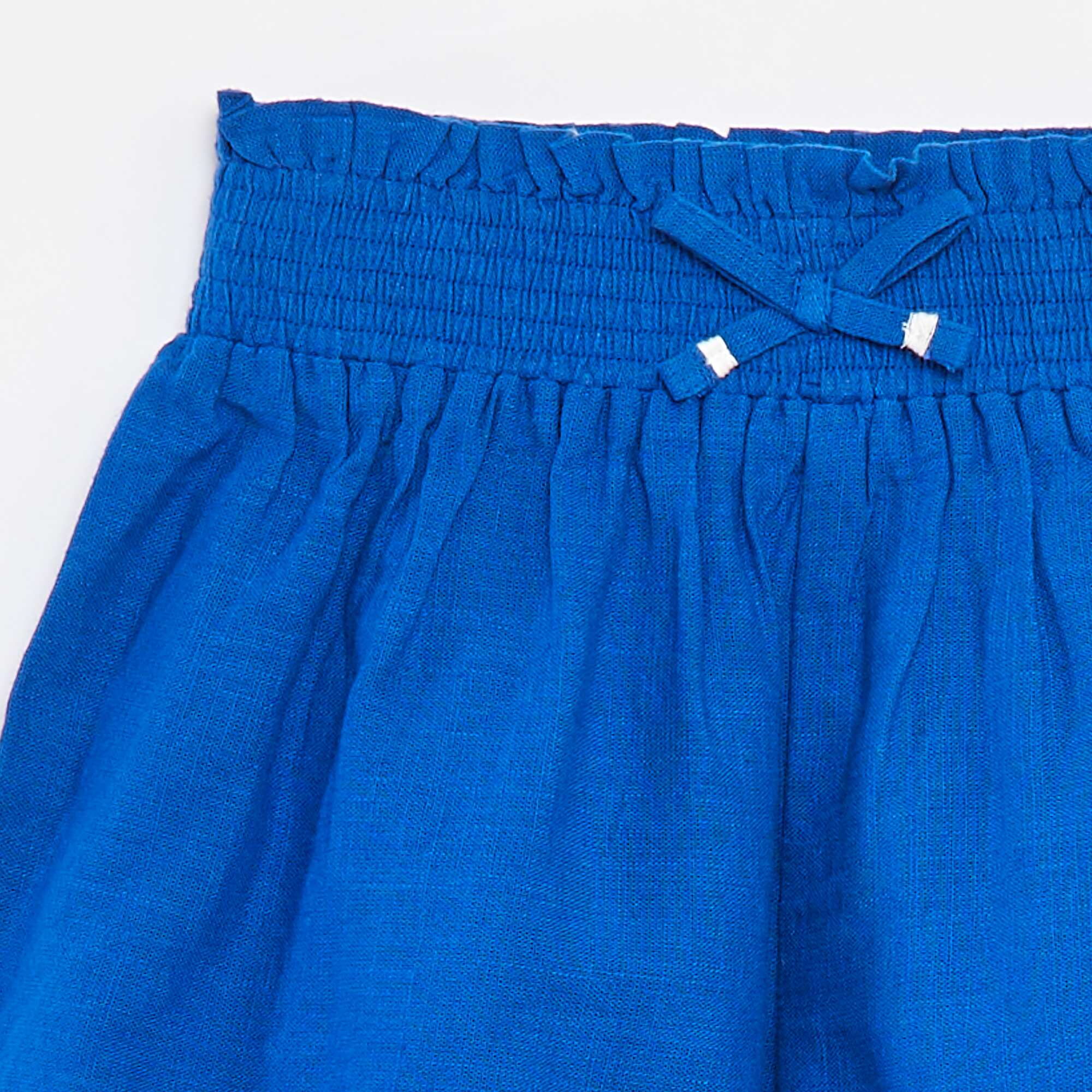 Shorts with broderie anglaise BLUE - Image 3