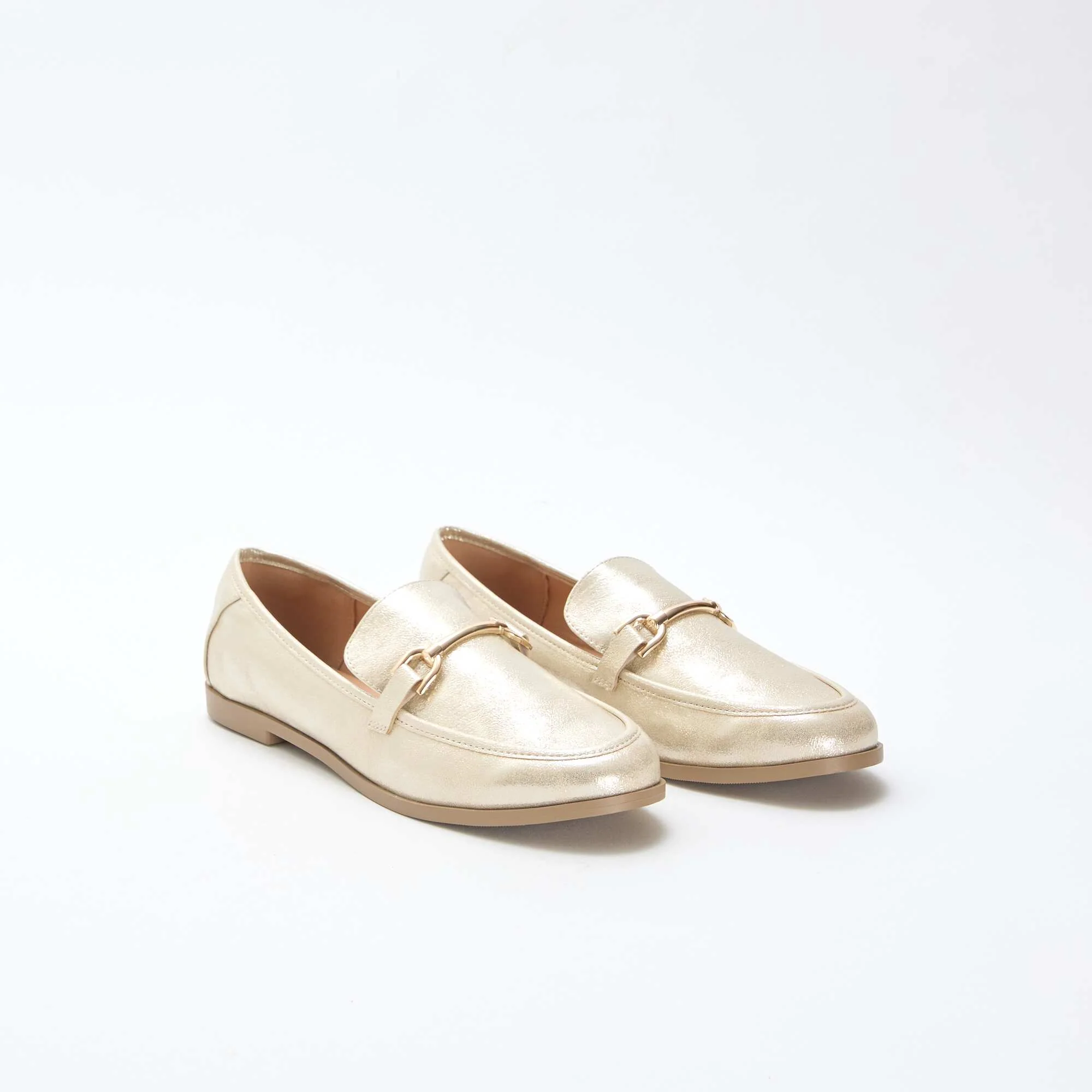 Silver Glitter Loafers YELLOW