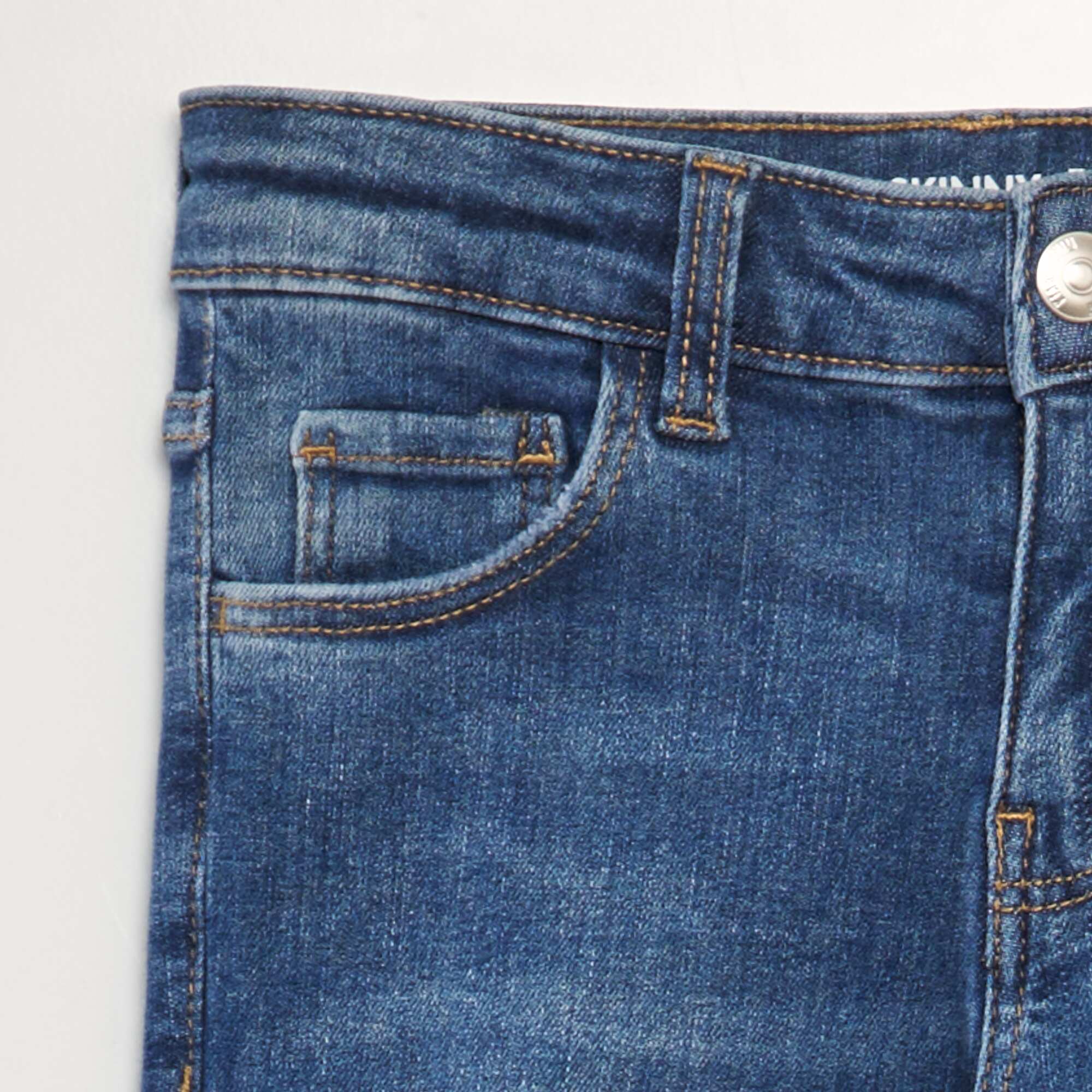Skinny denim trousers. BLUE - Image 3