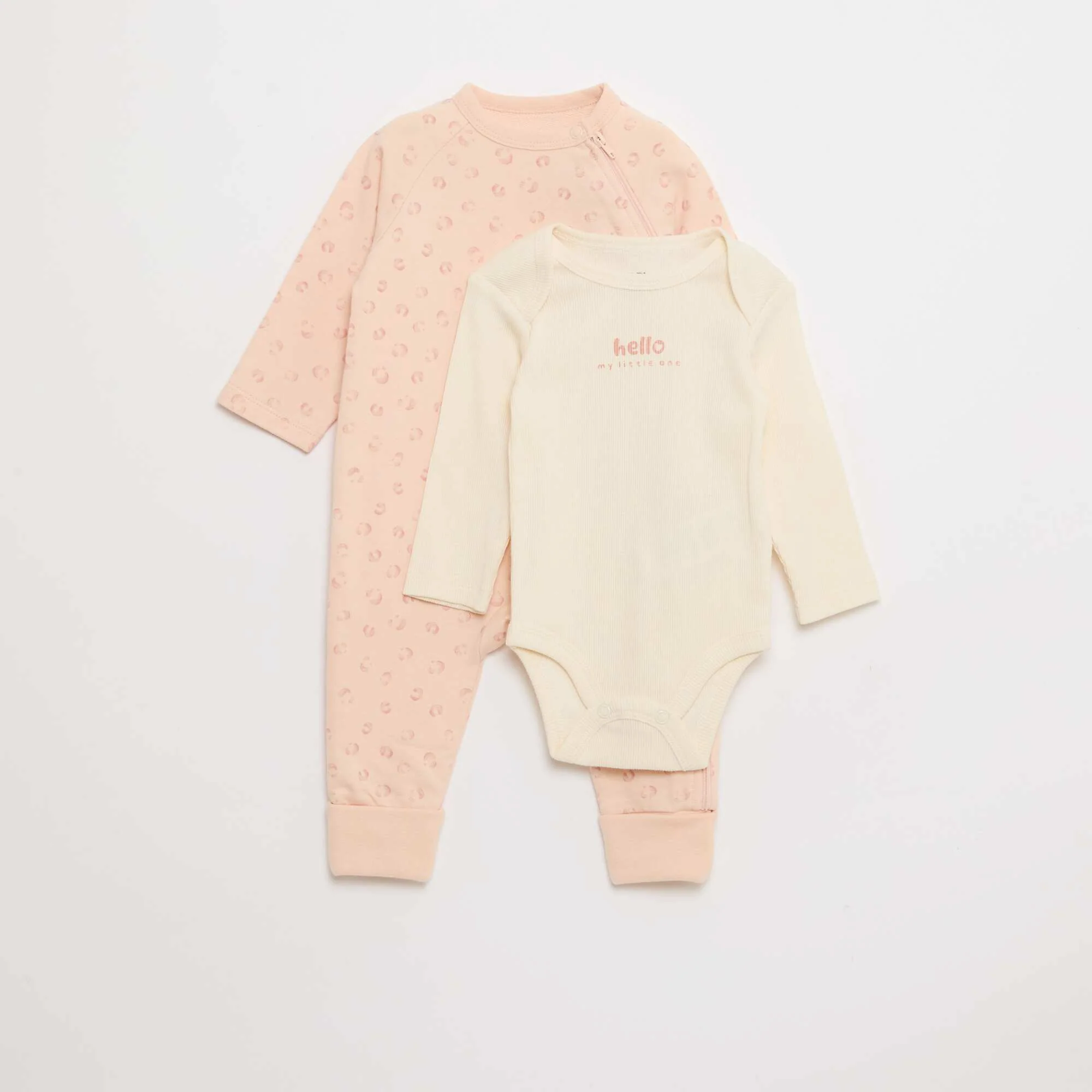 Sleepsuit & Bodysuit Set PINK