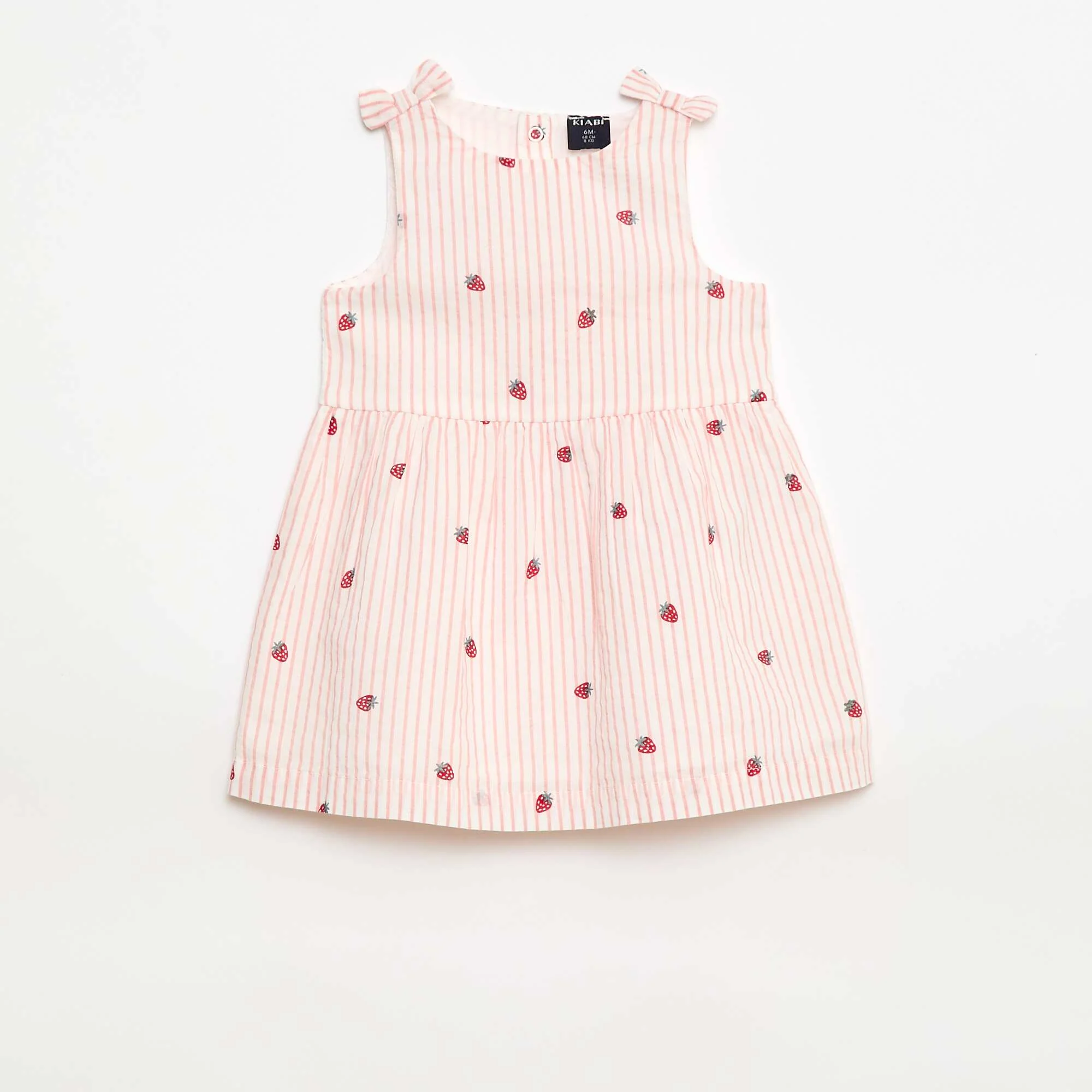 Sleeveless flared dress PINK