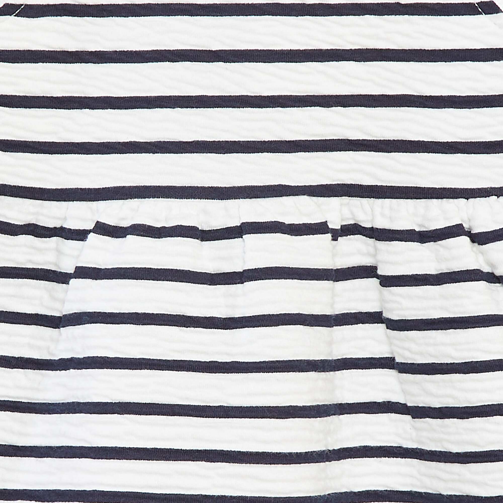 Sleeveless patterned crinkle-knit dress WHITE - Image 3