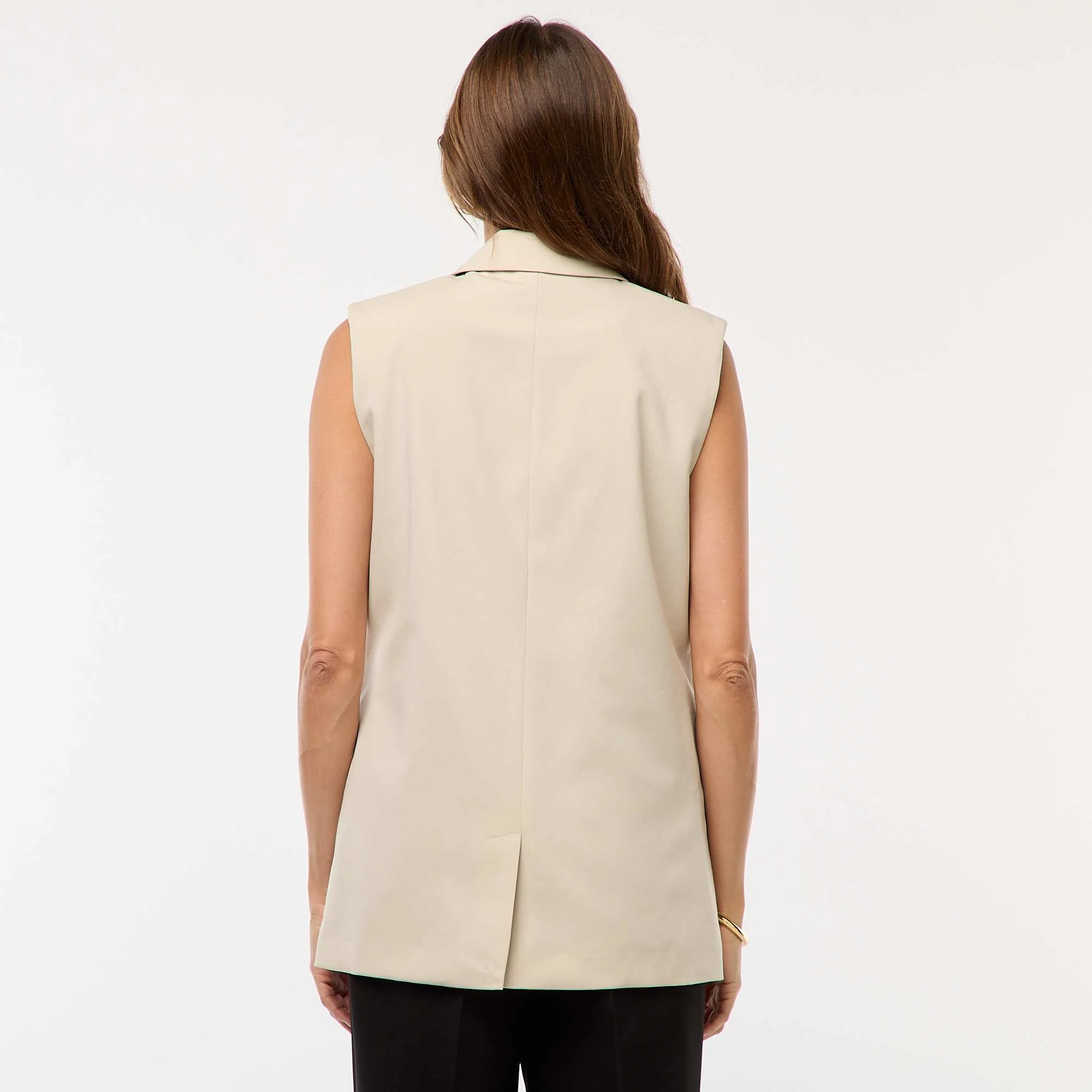 Sleeveless Suit Vest BEIGE - Image 5