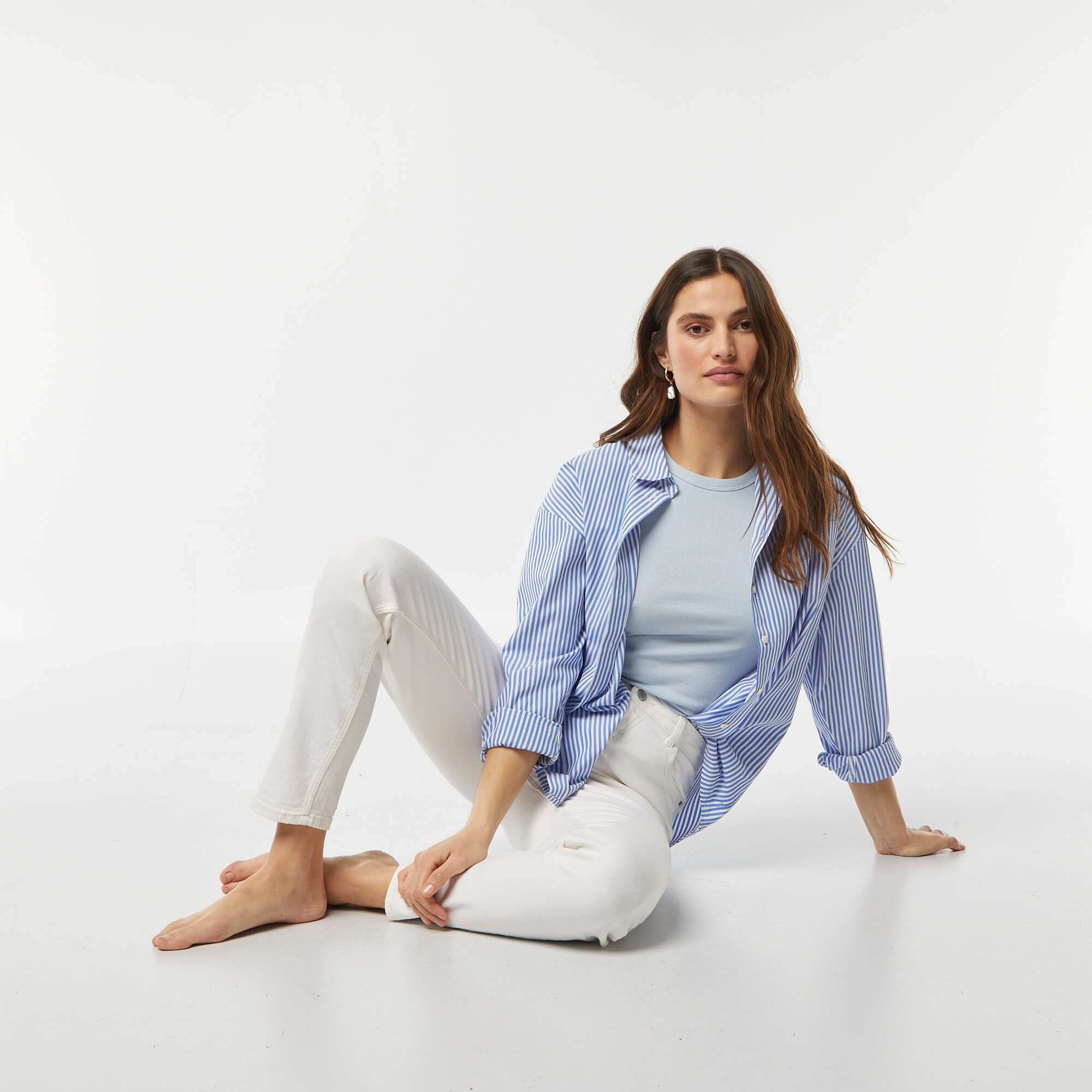 Slim Denim Jeans - L30 WHITE - Image 4