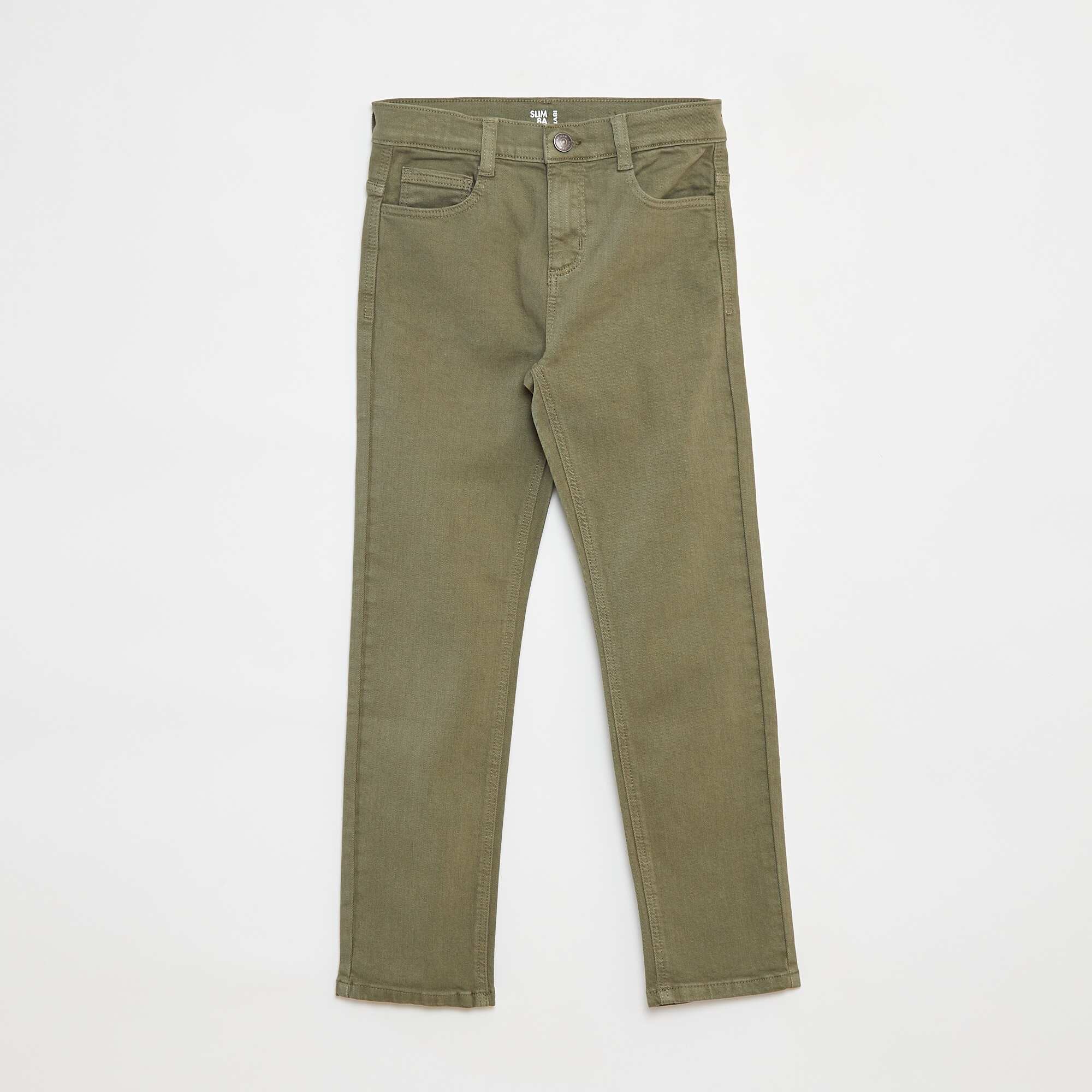 Slim-fit 5-pocket jeans GREEN