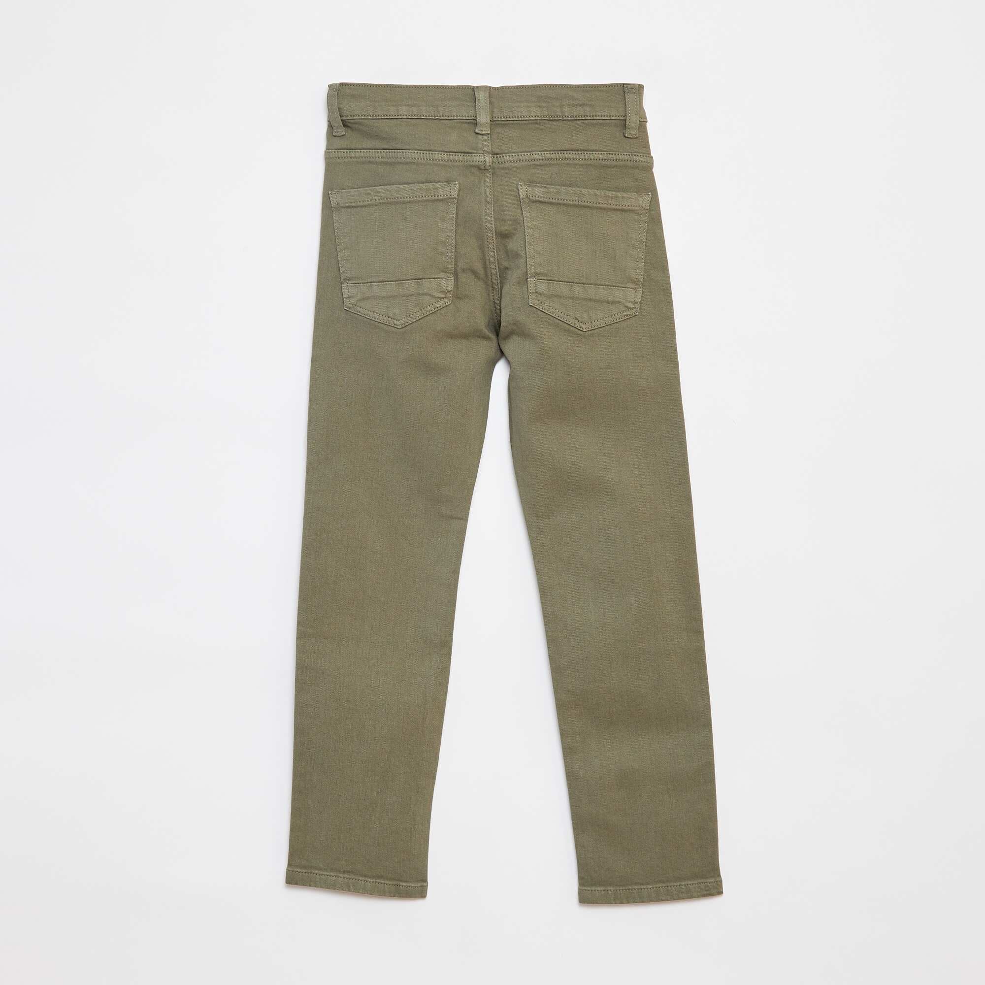 Slim-fit 5-pocket jeans GREEN - Image 2