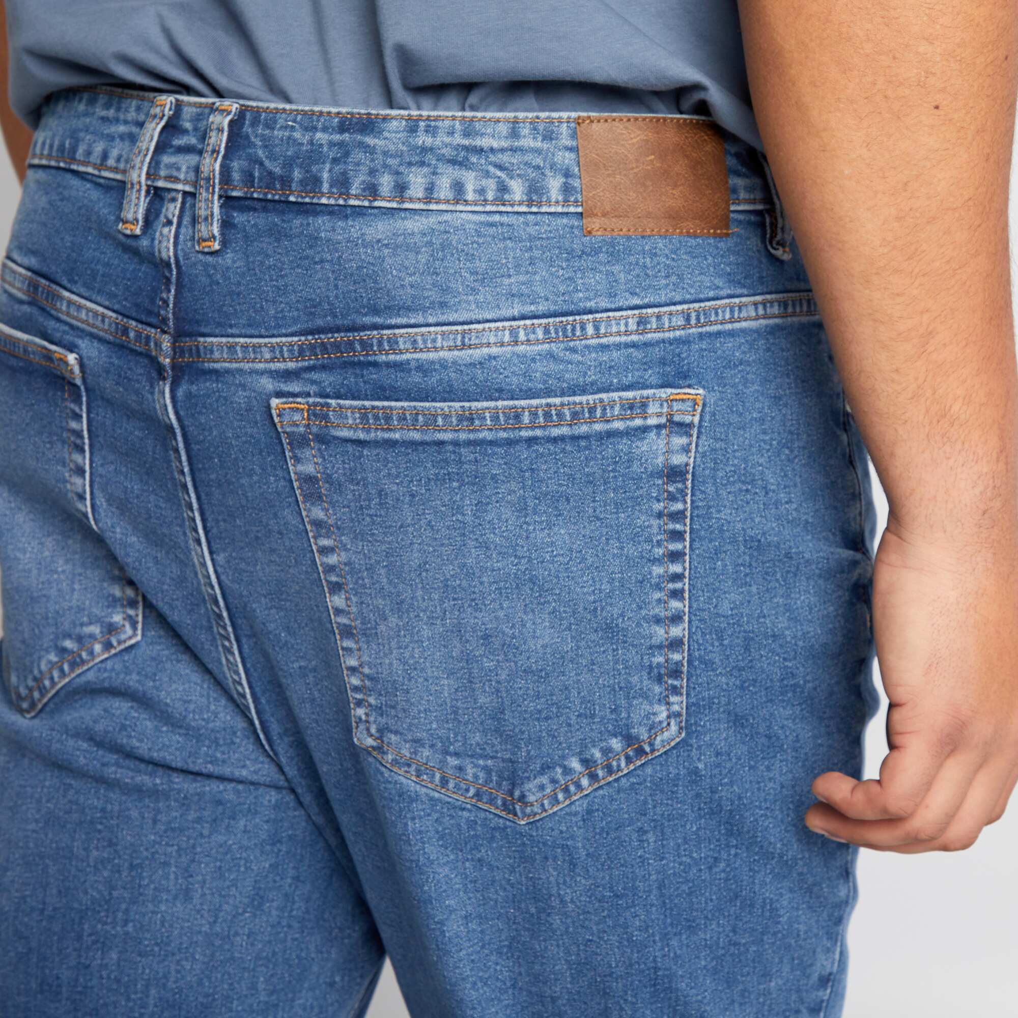 Slim-fit 5-pocket jeans - L32 BLUE - Image 5