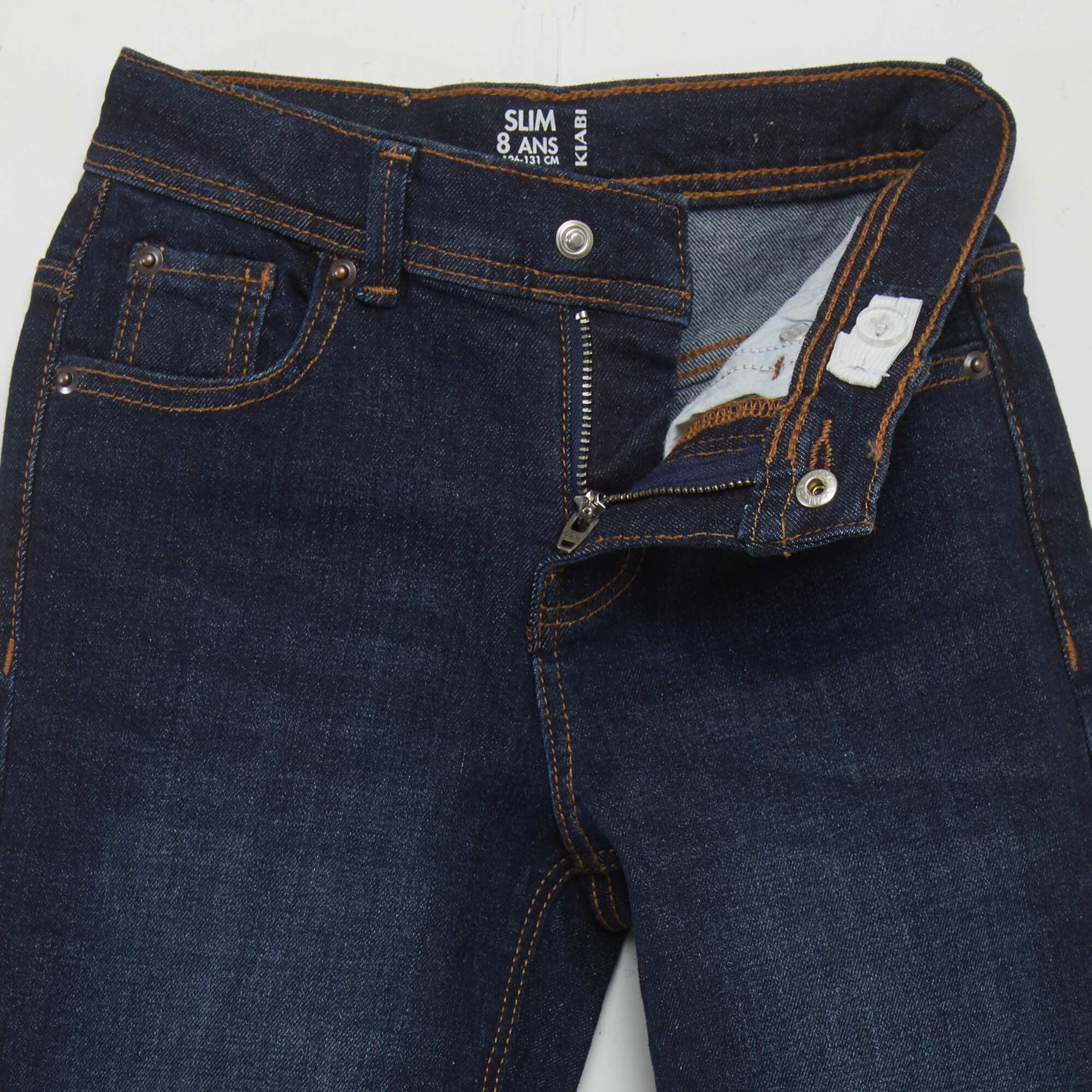 Slim-fit 5-pocket trousers BLUE - Image 4