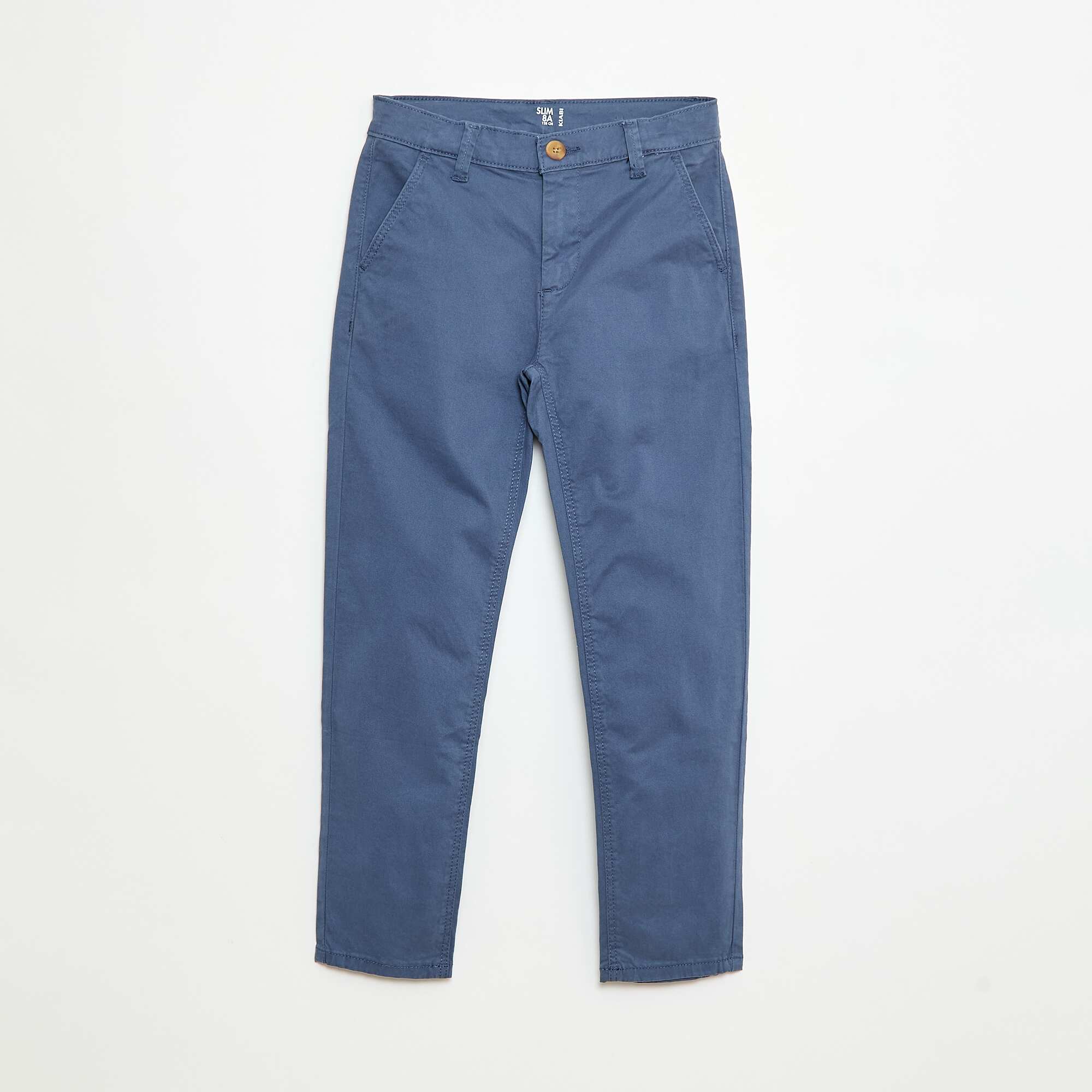 Slim Fit Chino Trousers BLUE