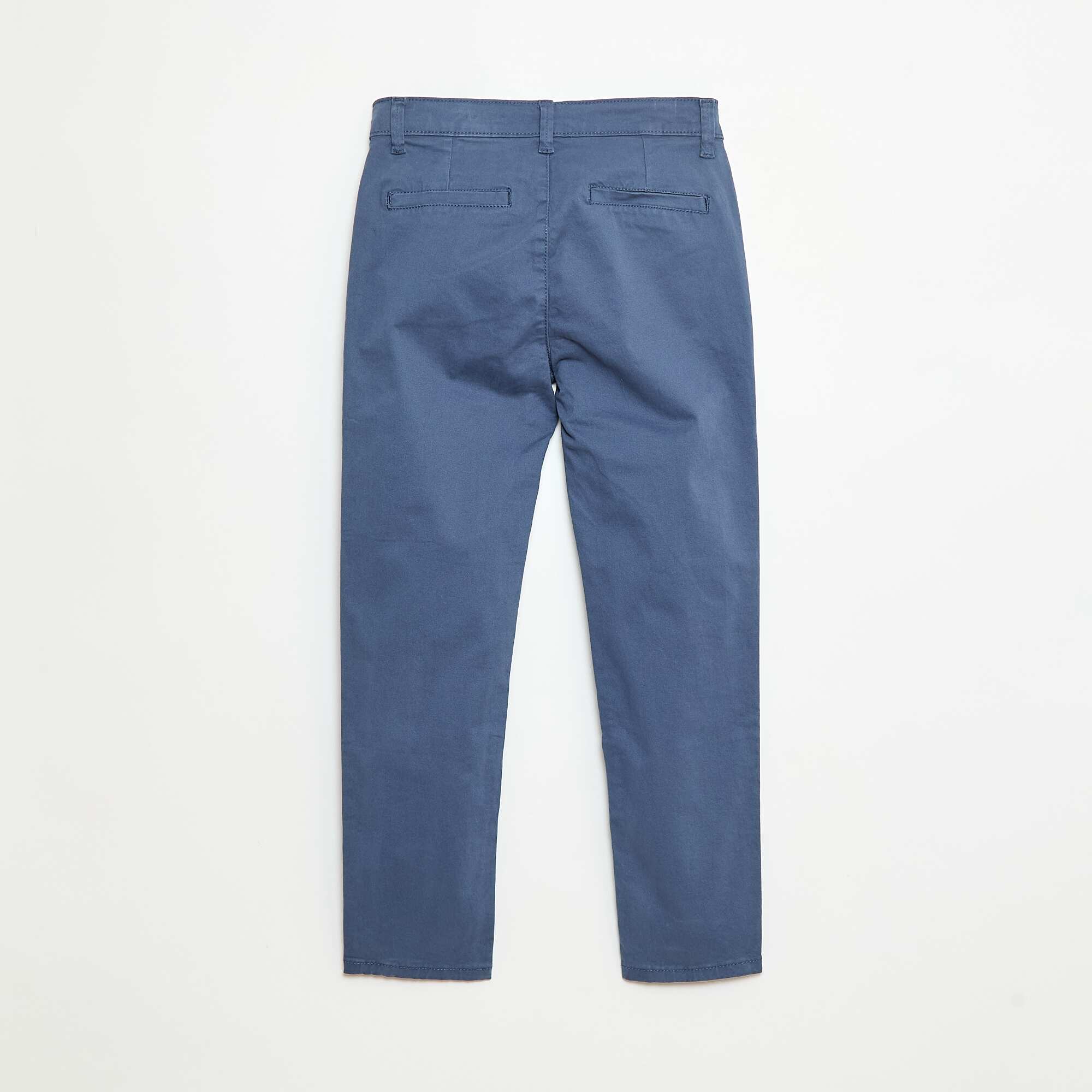 Slim Fit Chino Trousers BLUE - Image 2
