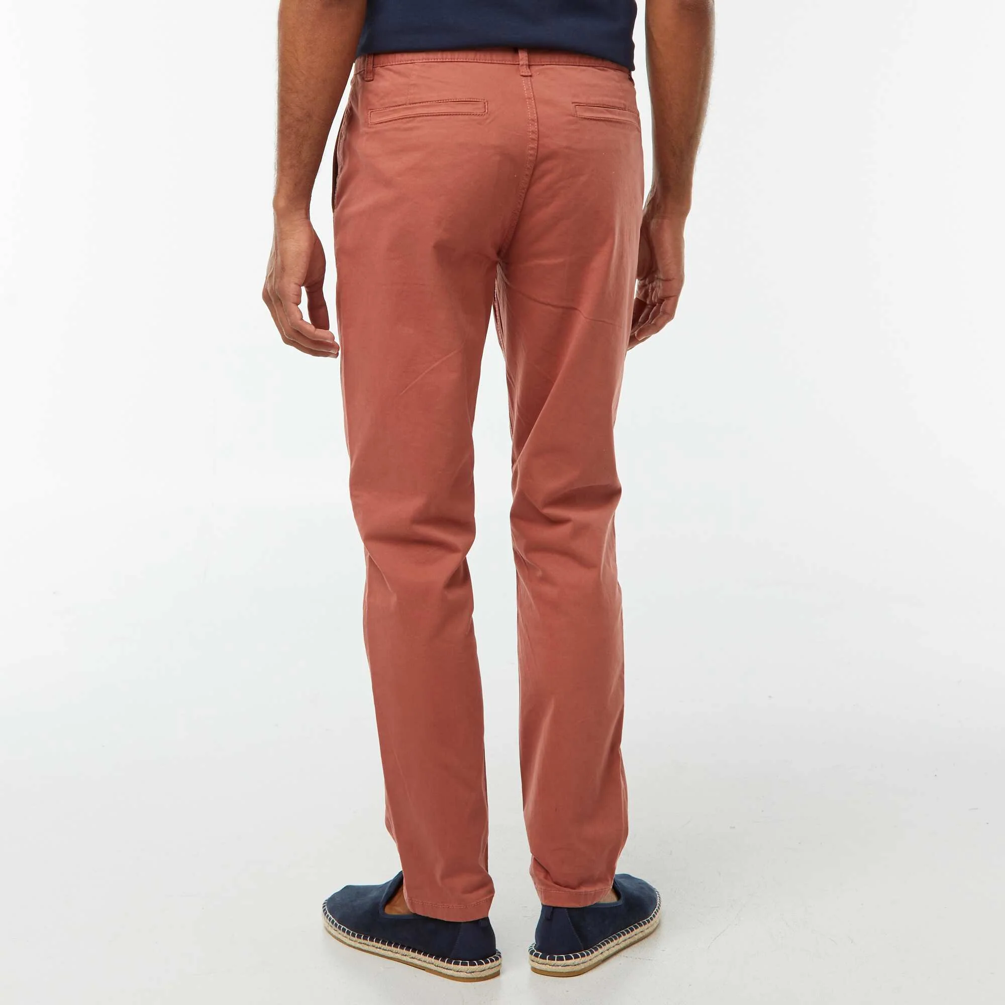 Slim Fit Chino Trousers PINK - Image 3