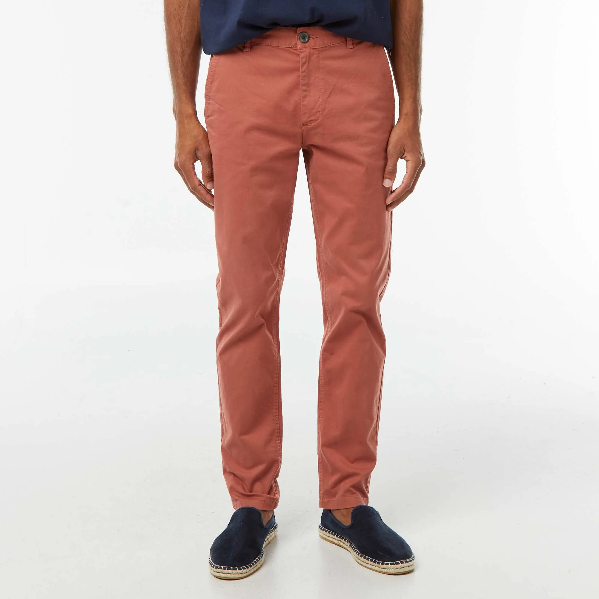 Slim Fit Chino Trousers PINK - Image 4