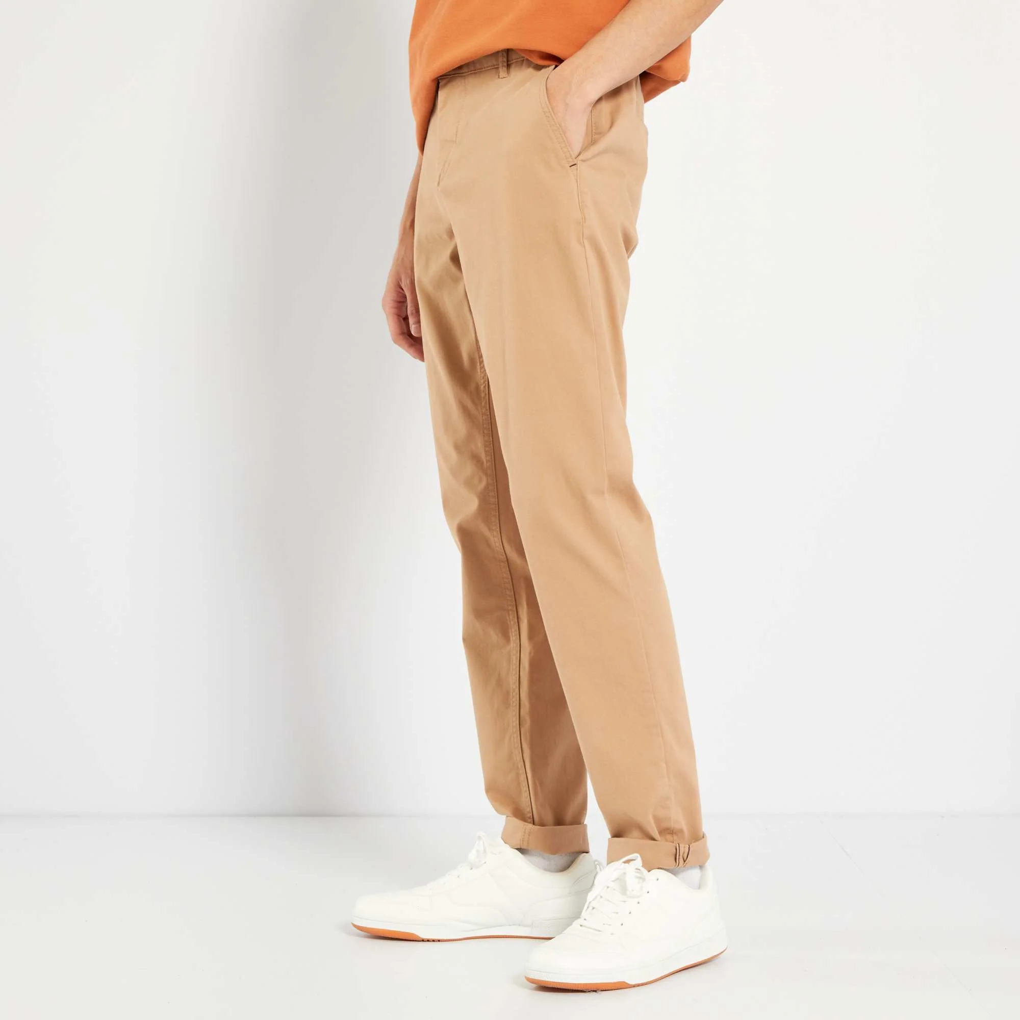 Slim-fit chinos beige - Image 5