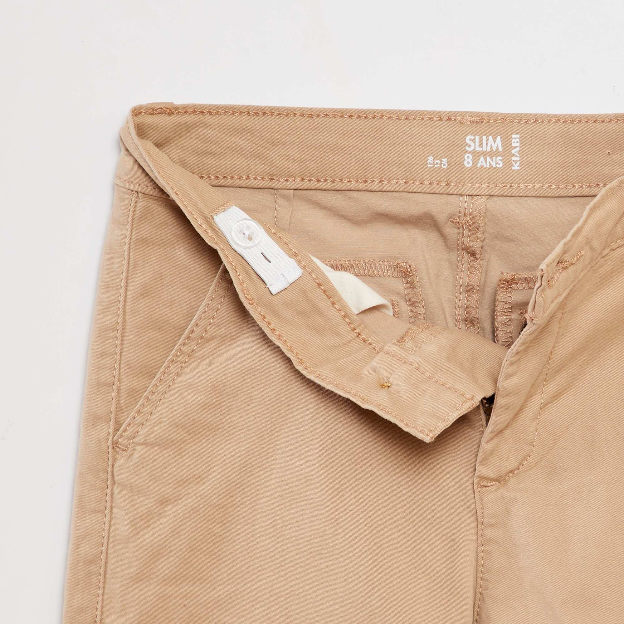 Slim-fit chinos BEIGE - Image 3