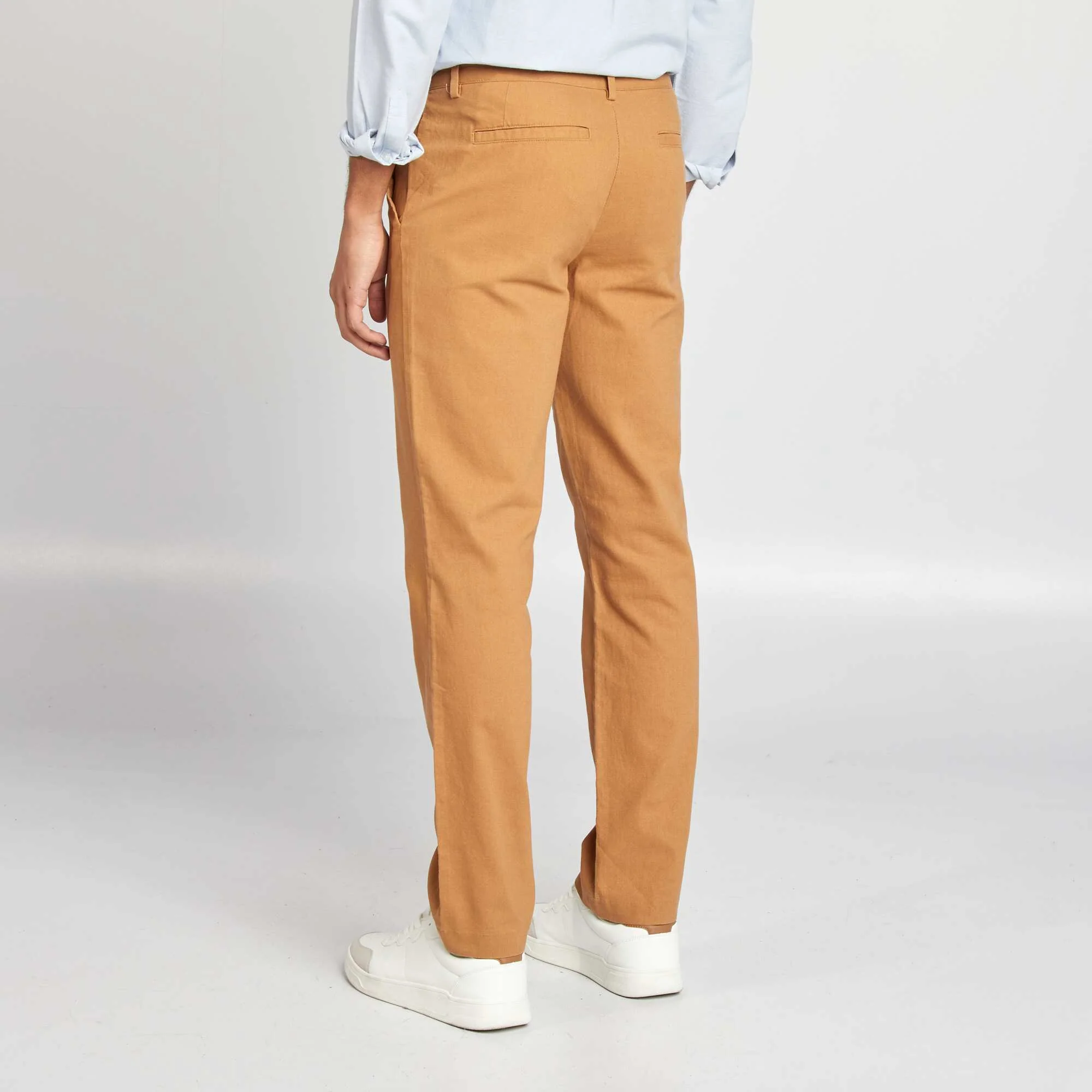 Slim-fit chinos BEIGE - Image 3