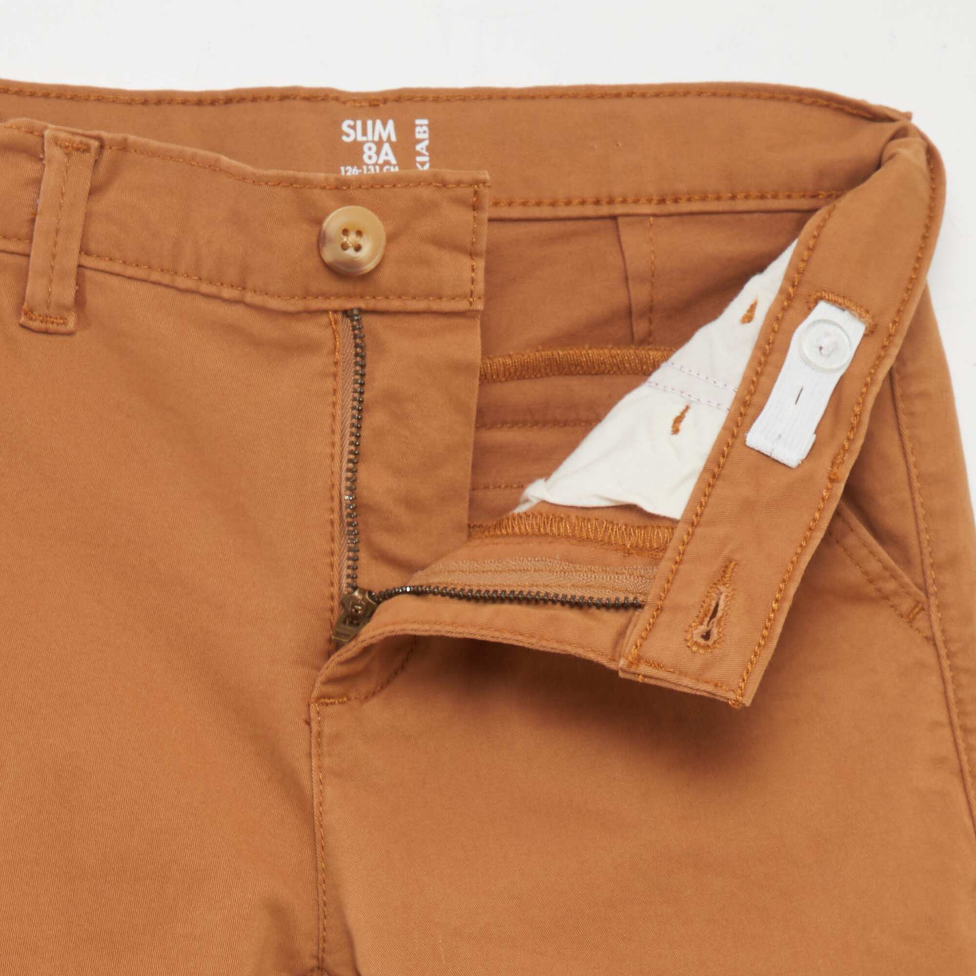 Slim-fit chinos BROWN - Image 3