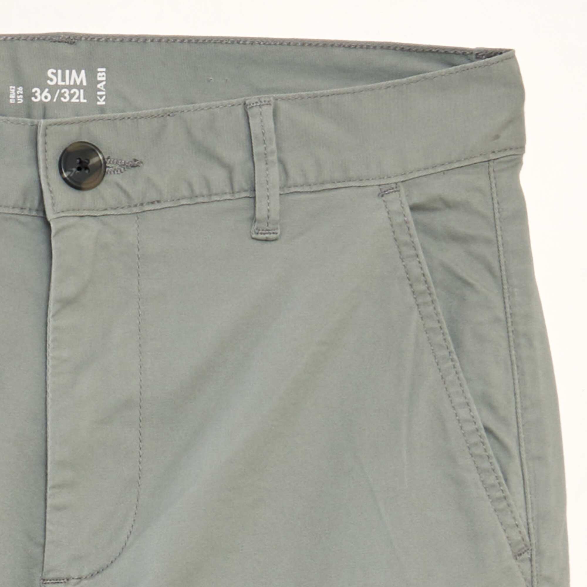 Slim-fit chinos GREEN - Image 3