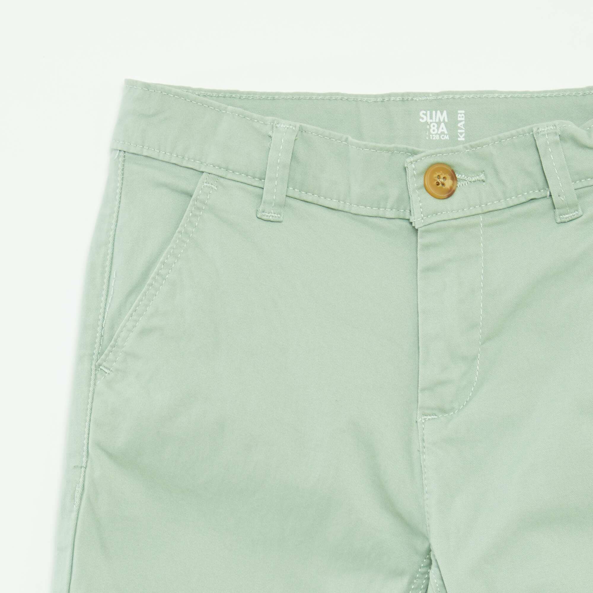 Slim-fit chinos GREEN - Image 3