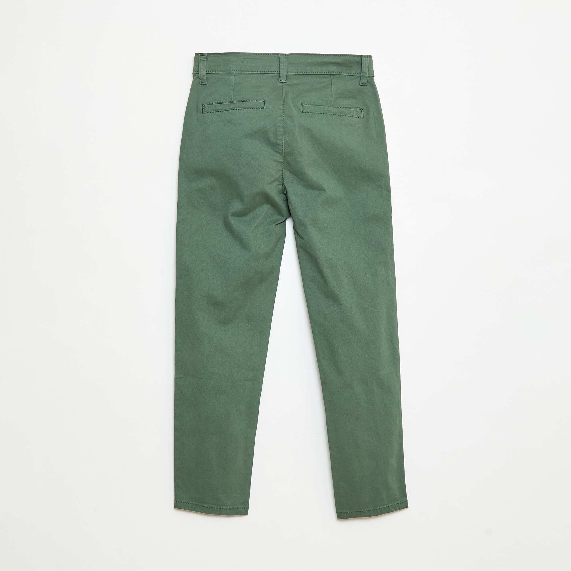 Slim-fit chinos GREEN - Image 2