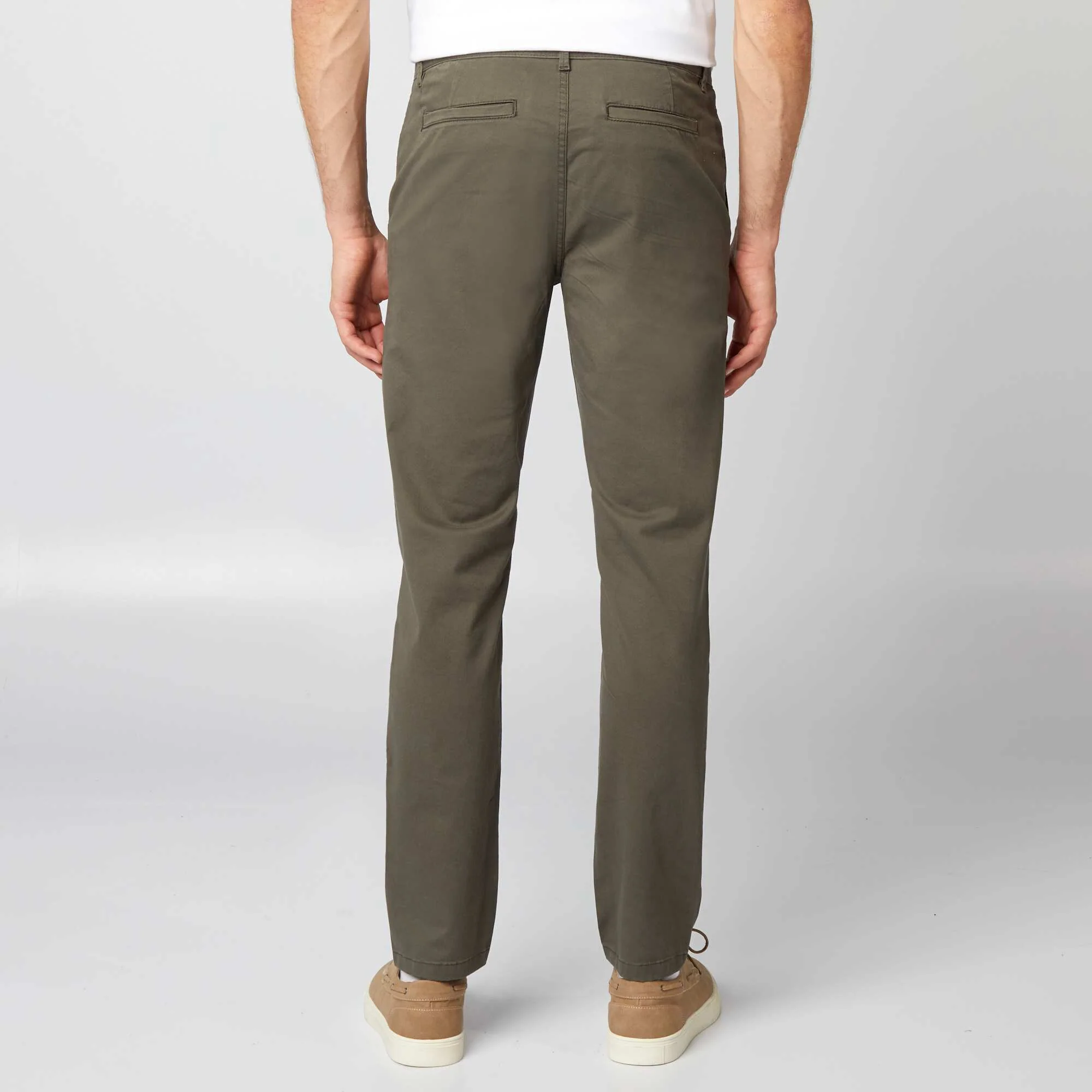 Slim-fit chinos KHAKI - Image 3