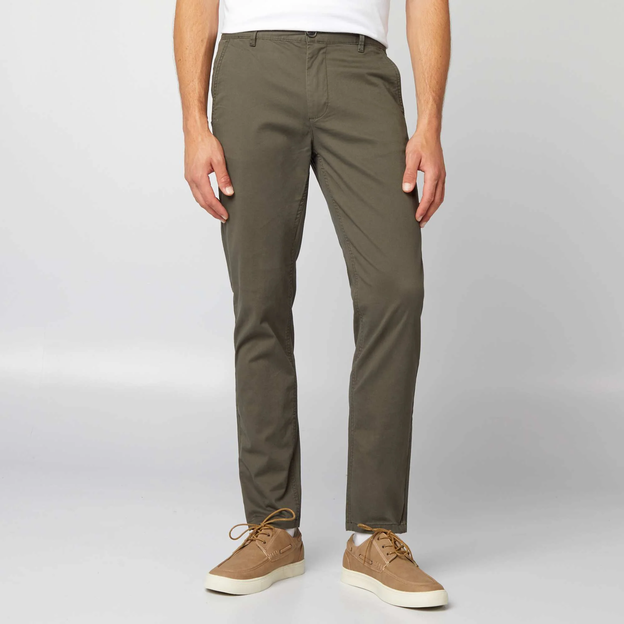 Slim-fit chinos KHAKI - Image 4