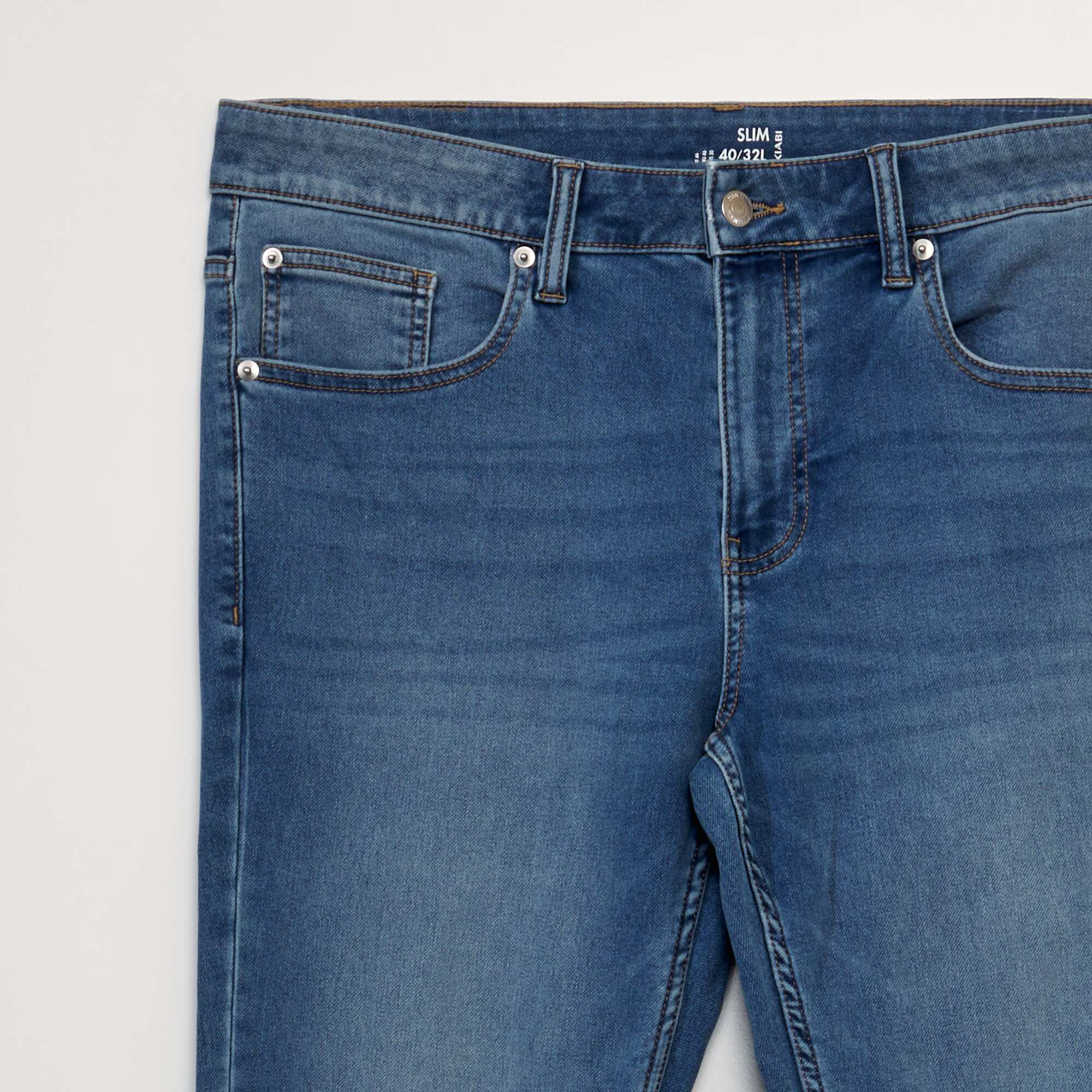Slim-fit stretch jeans - L32 BLUE - Image 3