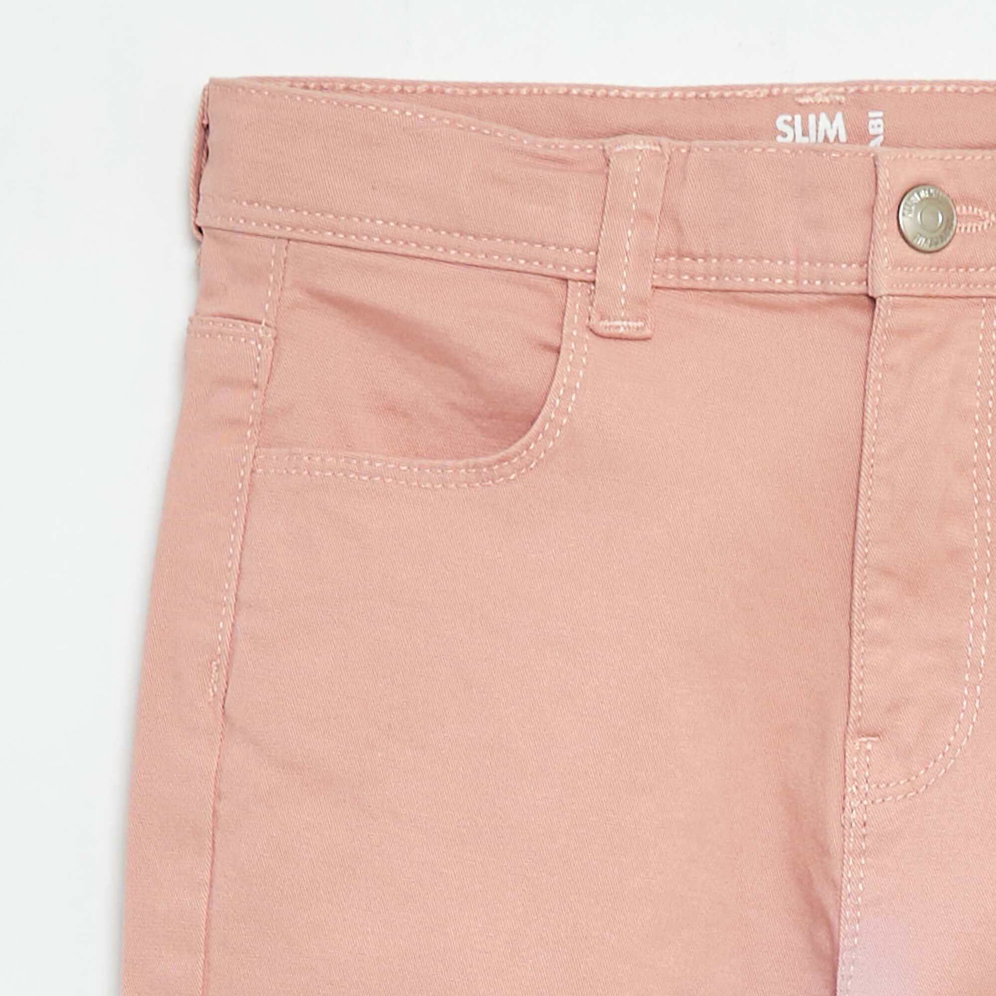 Slim-fit trousers - fitted cut with 4 pockets PINK - Image 3
