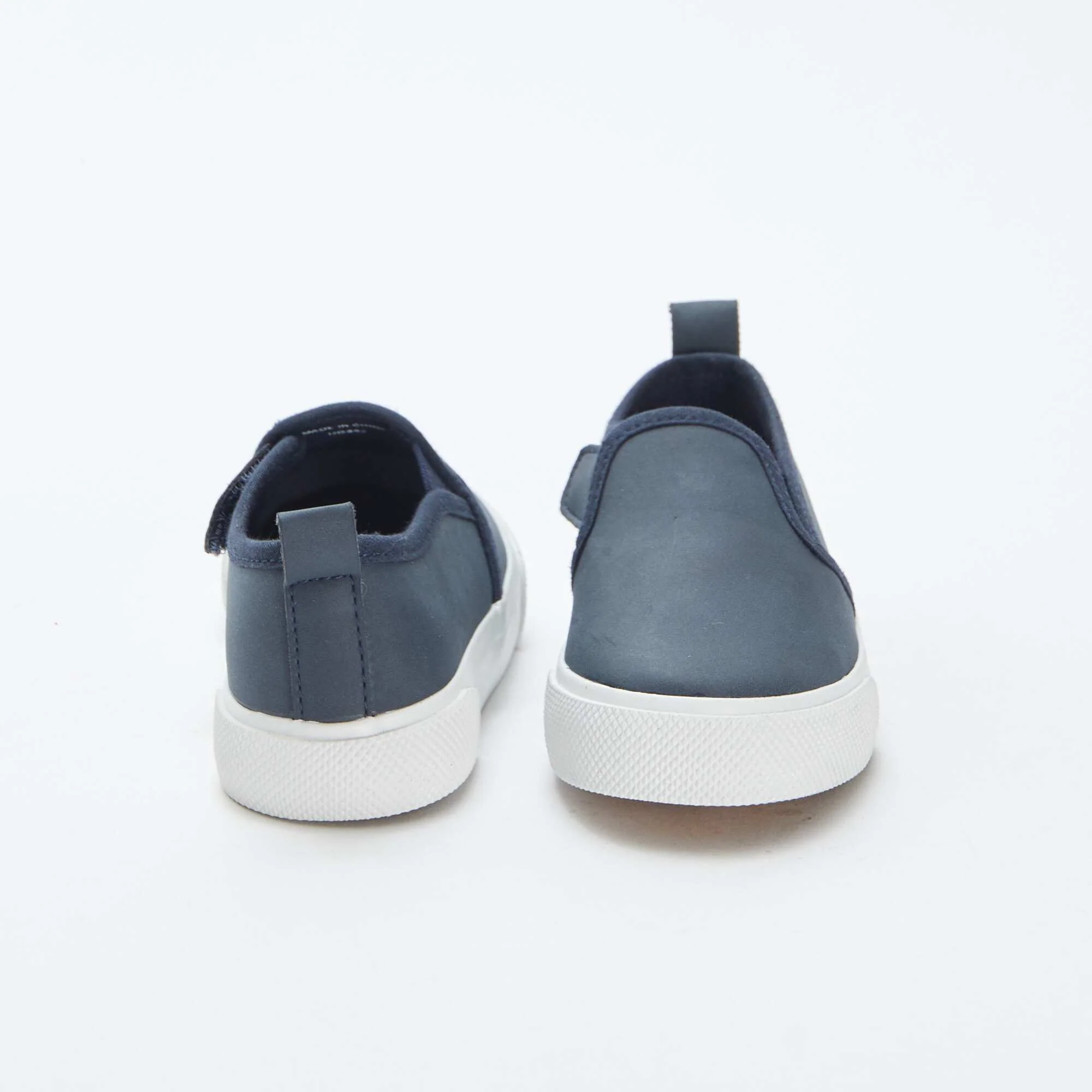 Slip-on suedette trainers BLUE - Image 3