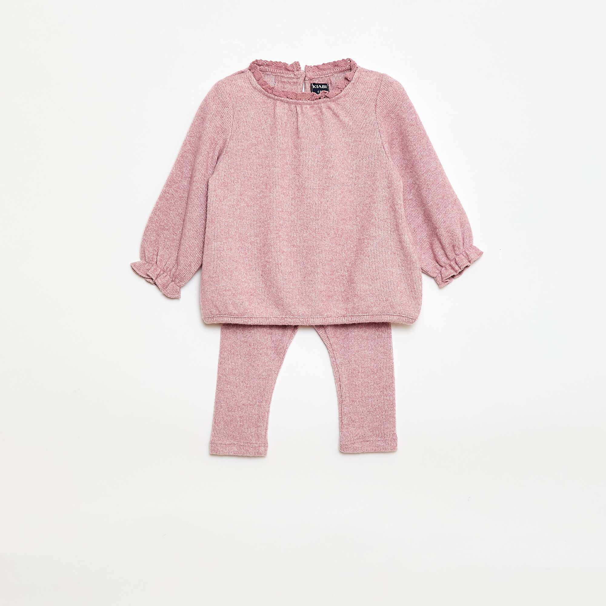 Snuggly Knit 2-Piece Set PINK