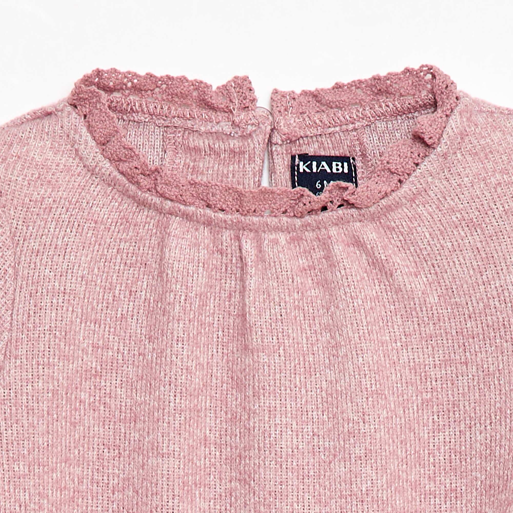 Snuggly Knit 2-Piece Set PINK - Image 2
