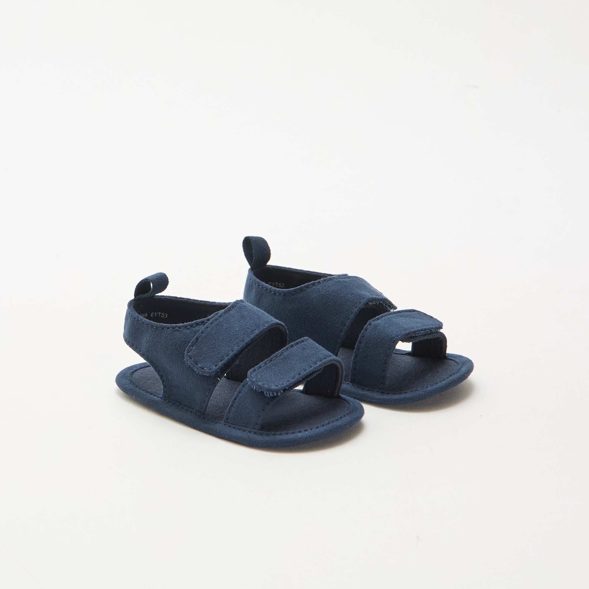 Soft Sandals with 2 Straps BLUE