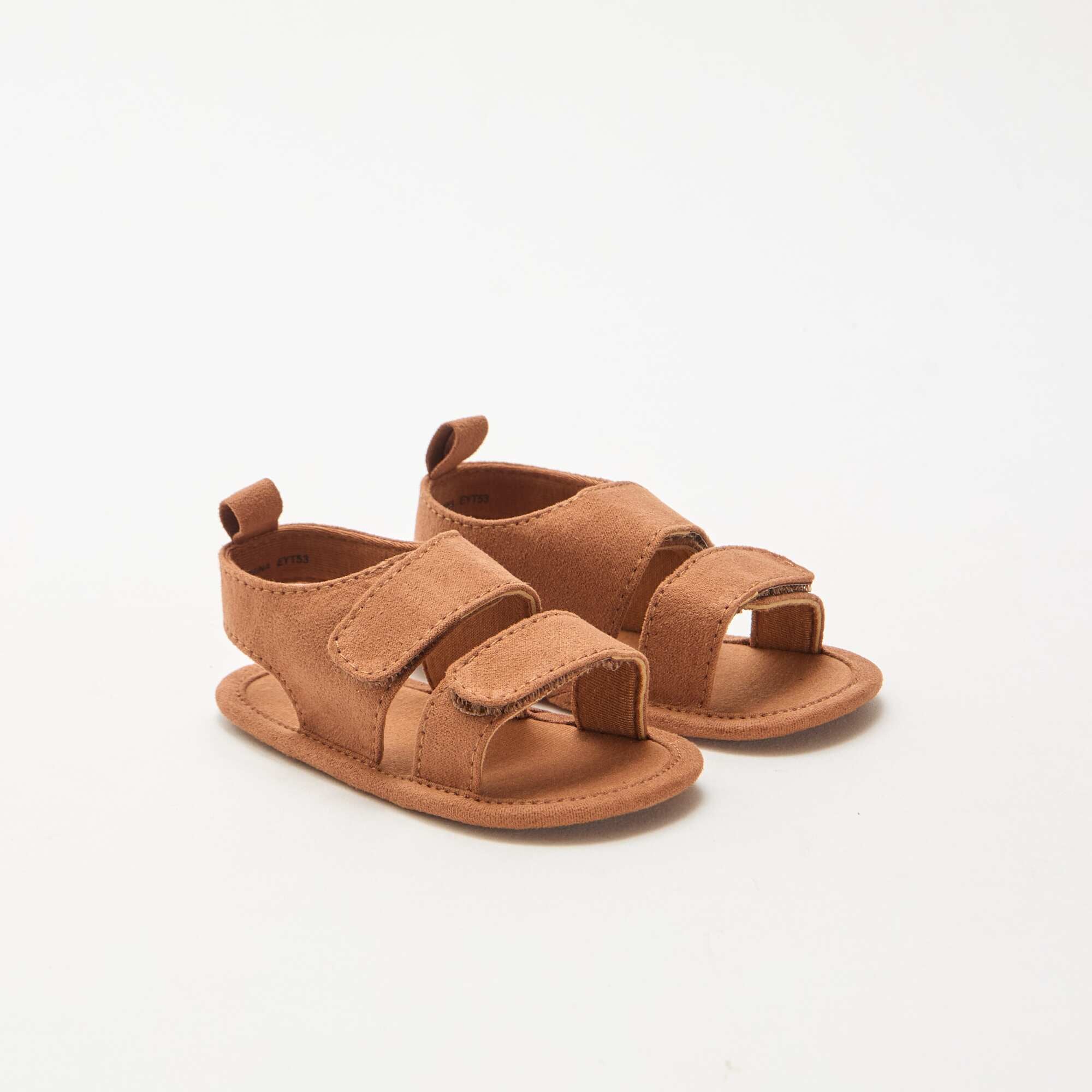 Soft Sandals with 2 Straps BROWN