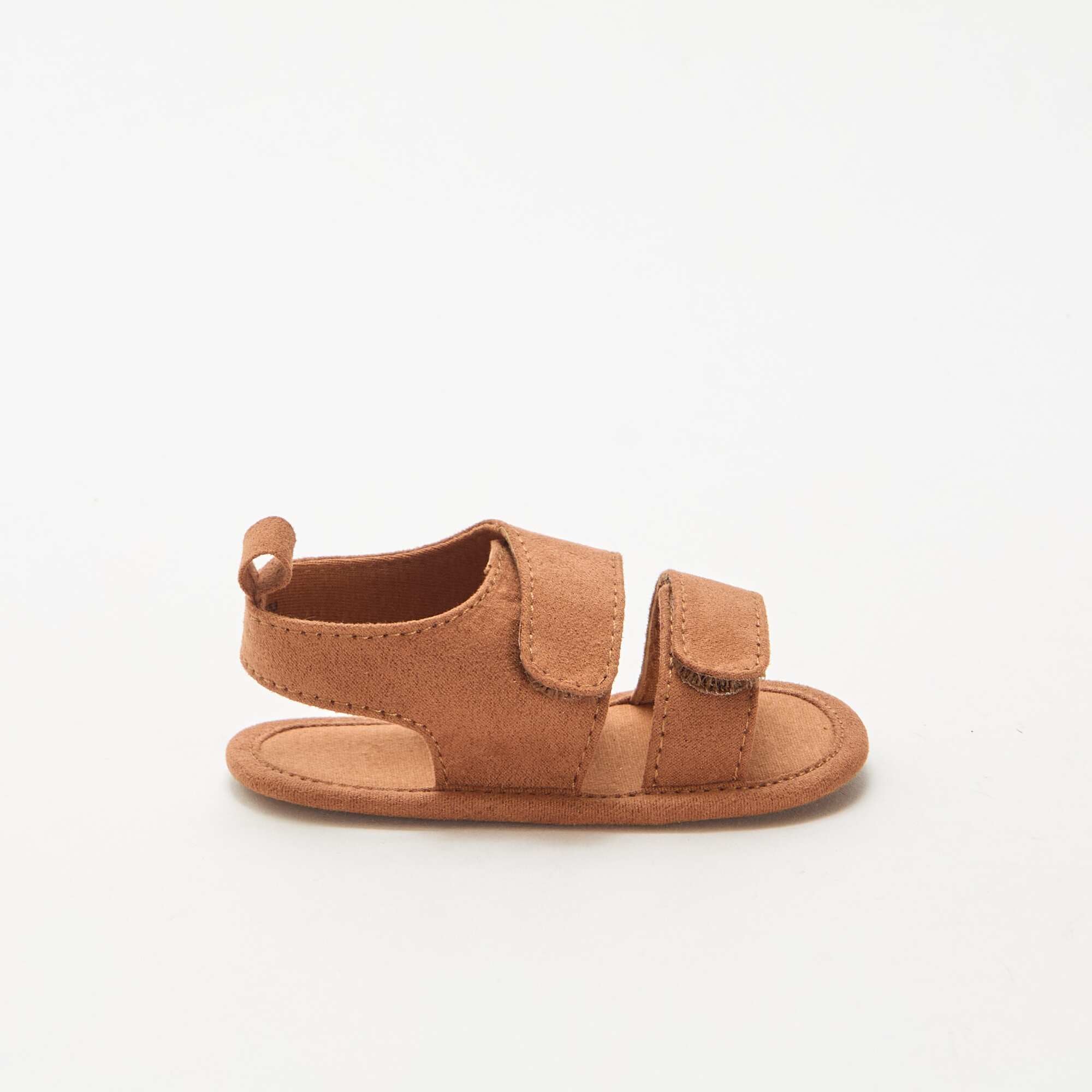Soft Sandals with 2 Straps BROWN - Image 2