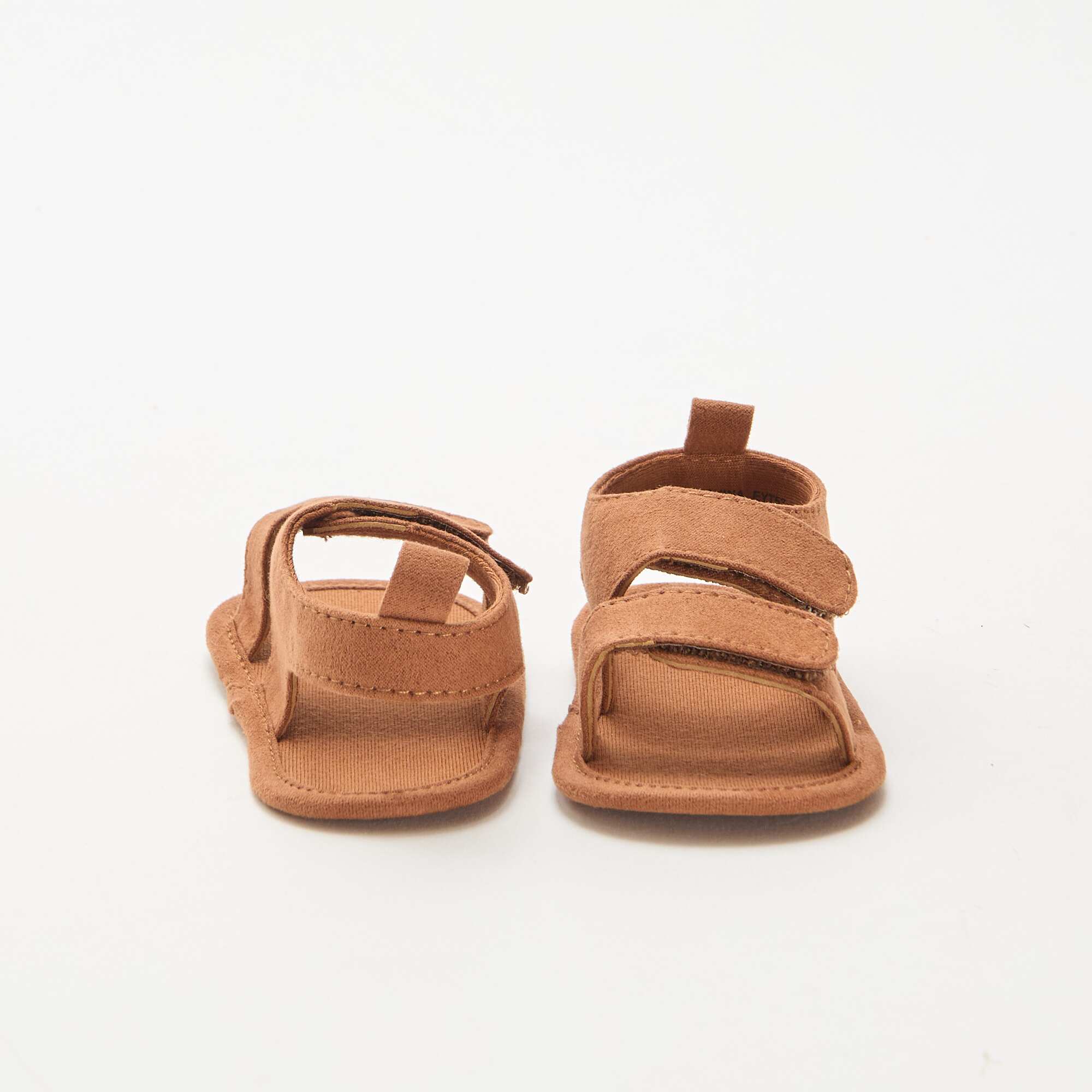 Soft Sandals with 2 Straps BROWN - Image 3