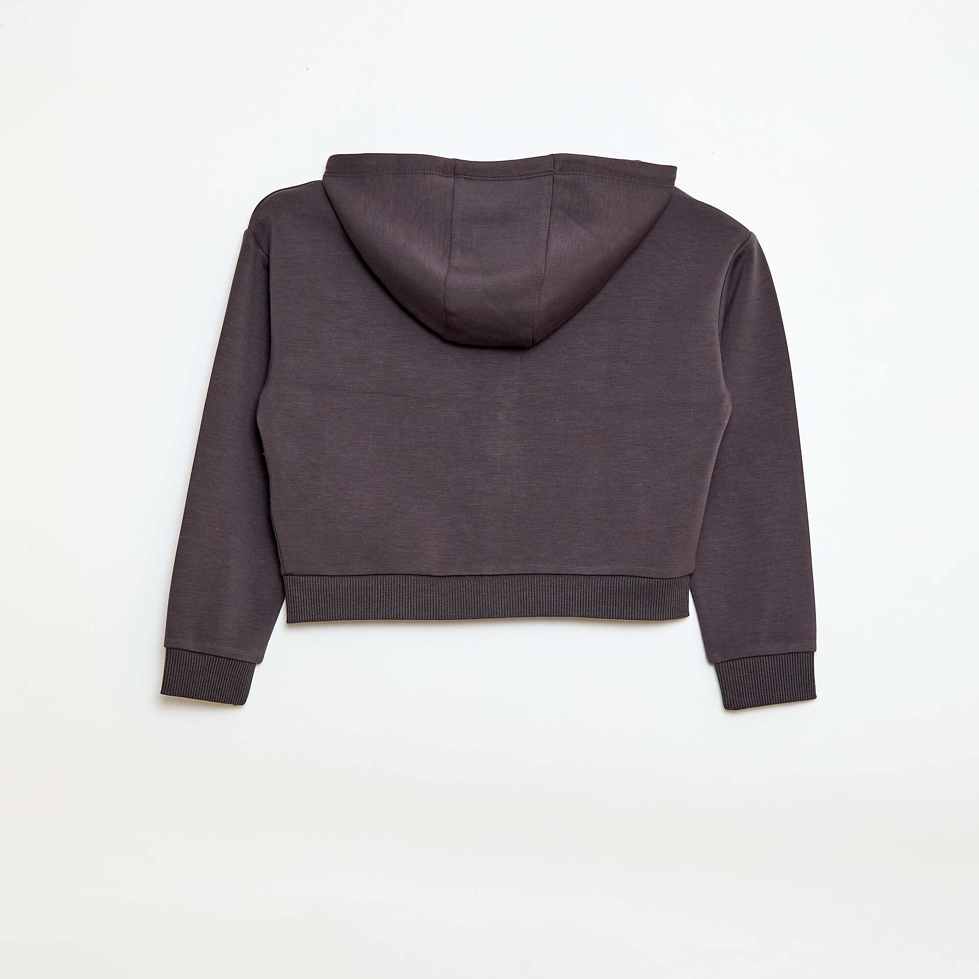 Soft Touch Hooded Sweatshirt BLACK - Image 2
