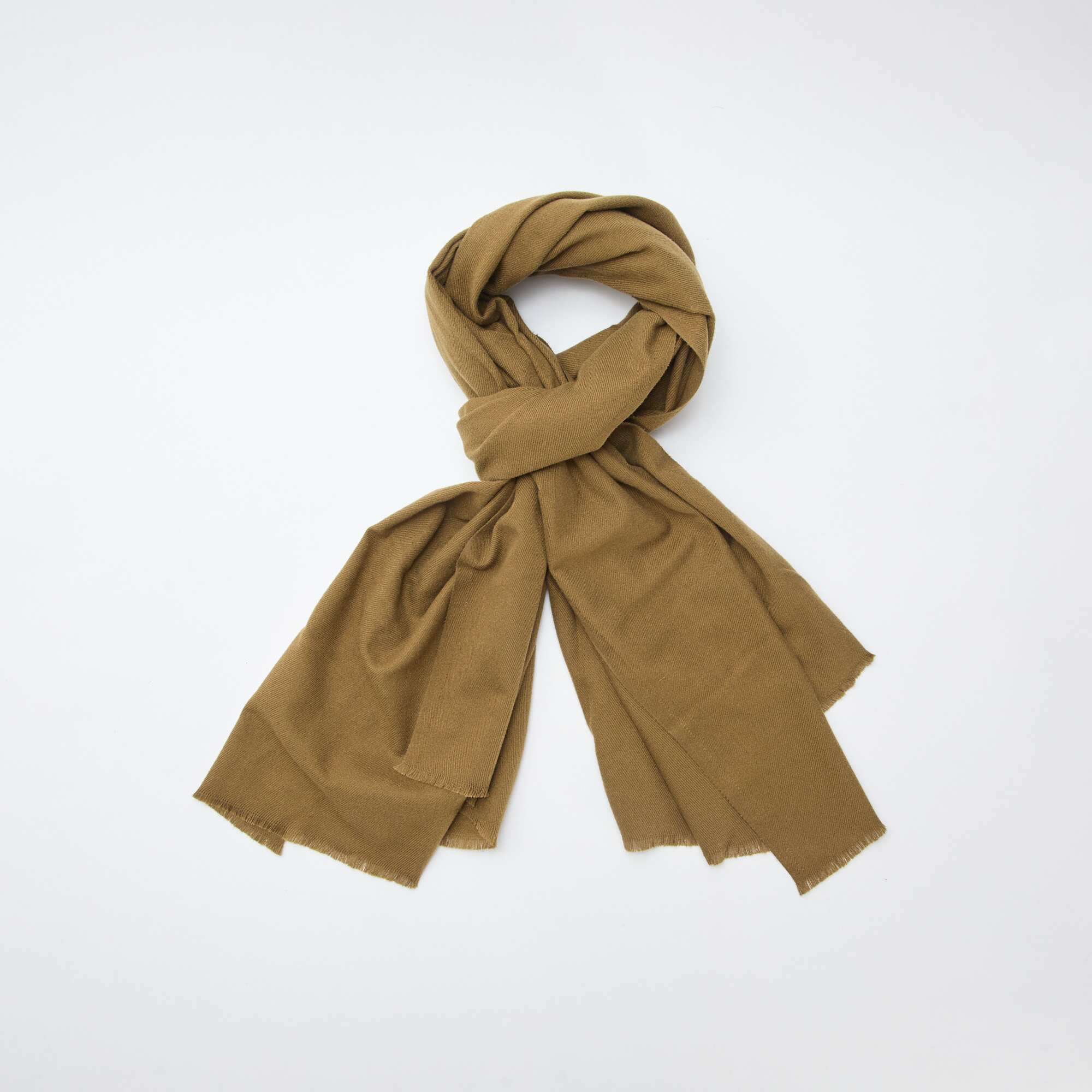 Soft warm knit scarf KHAKI