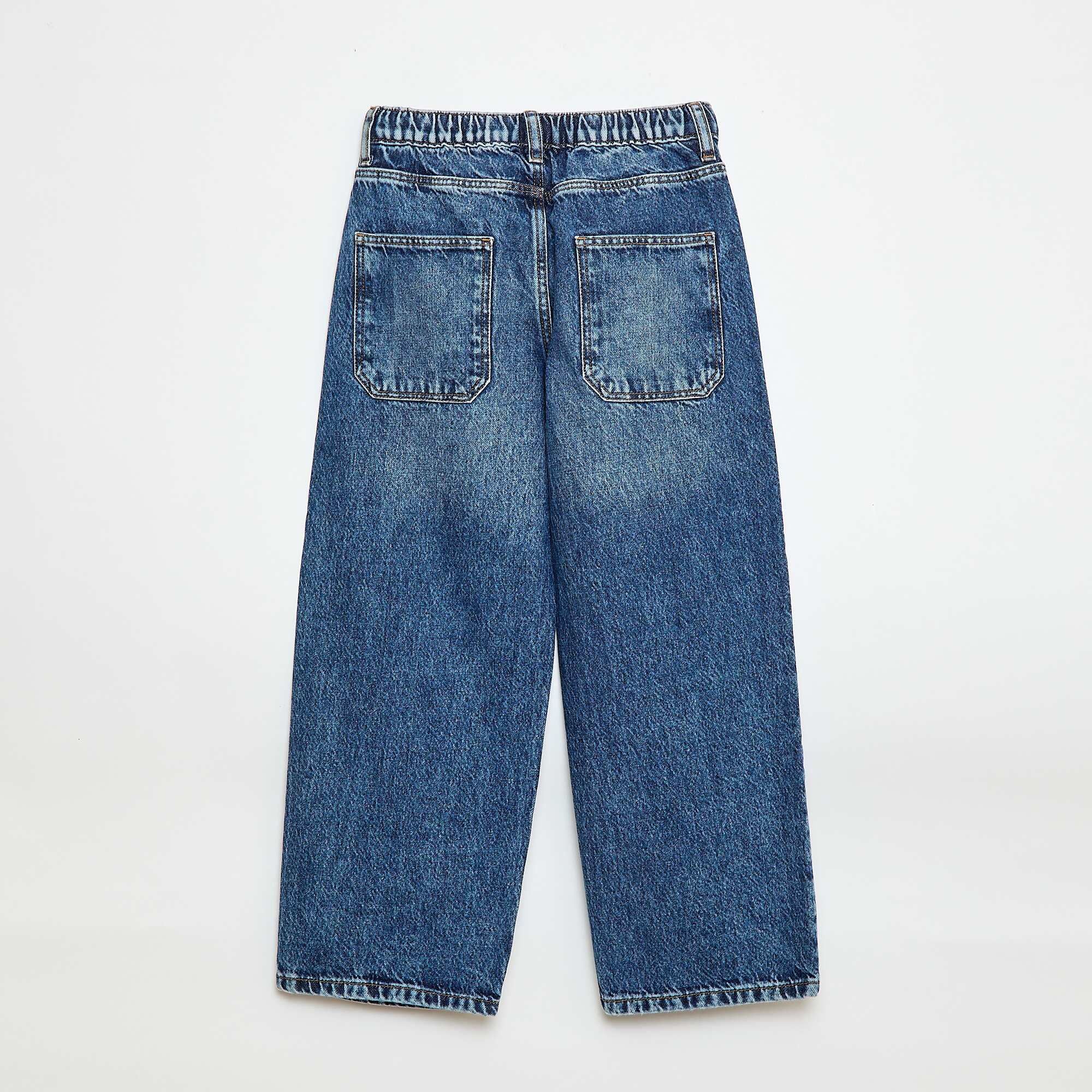 Solid Baggy 5-Pocket Jeans BLUE - Image 2