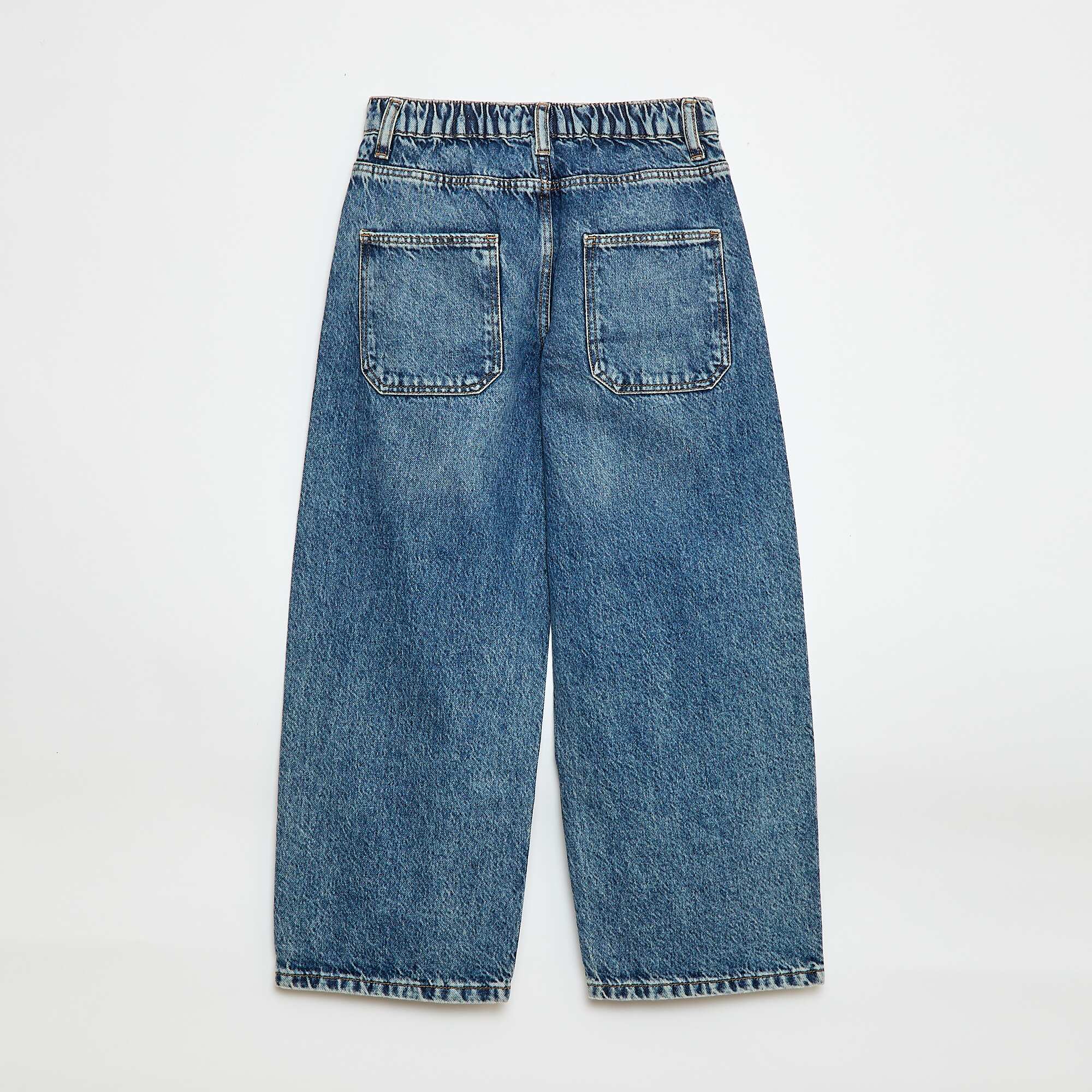 Solid Baggy 5-Pocket Jeans BLUE - Image 2