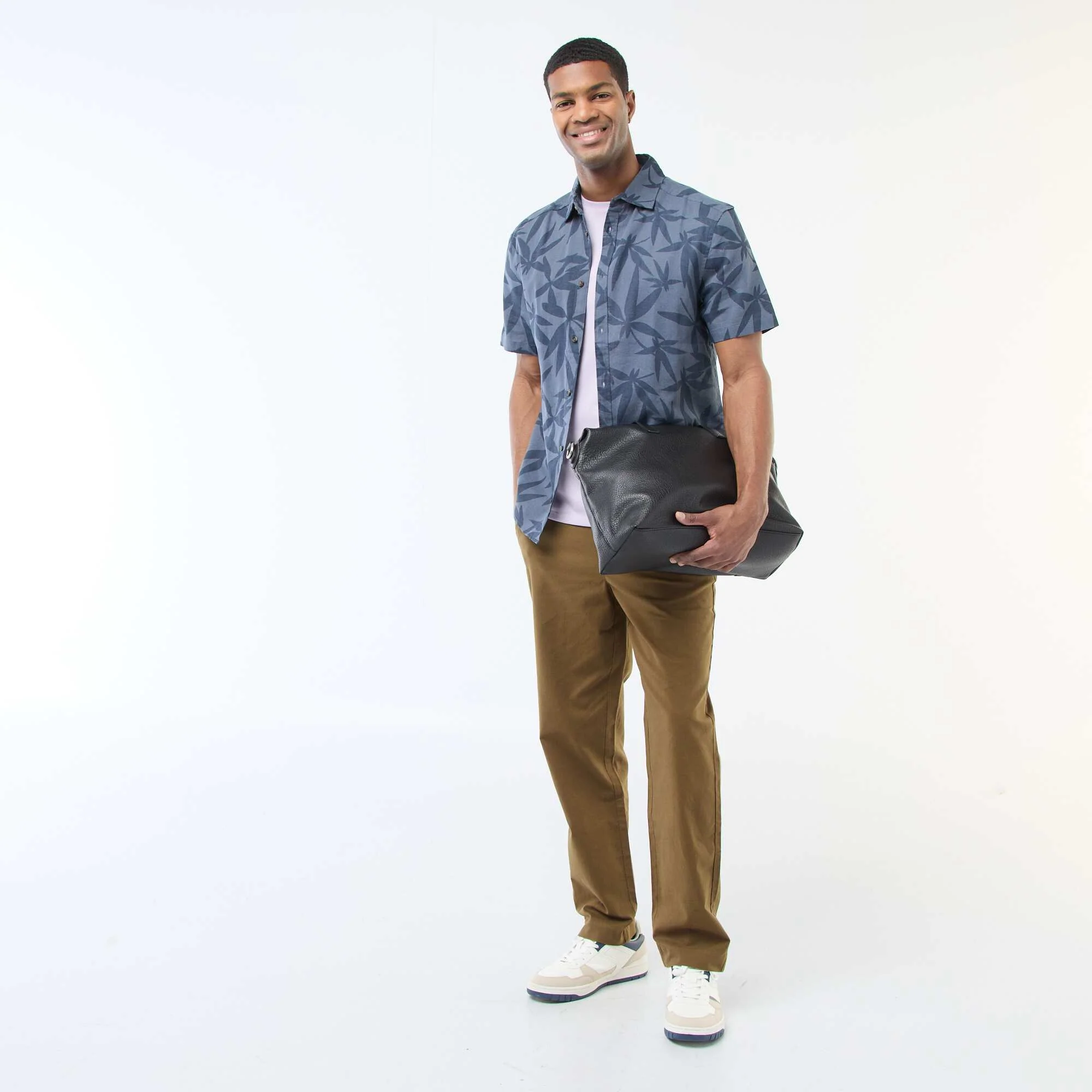 Solid Chino Pants - Regular Fit KHAKI
