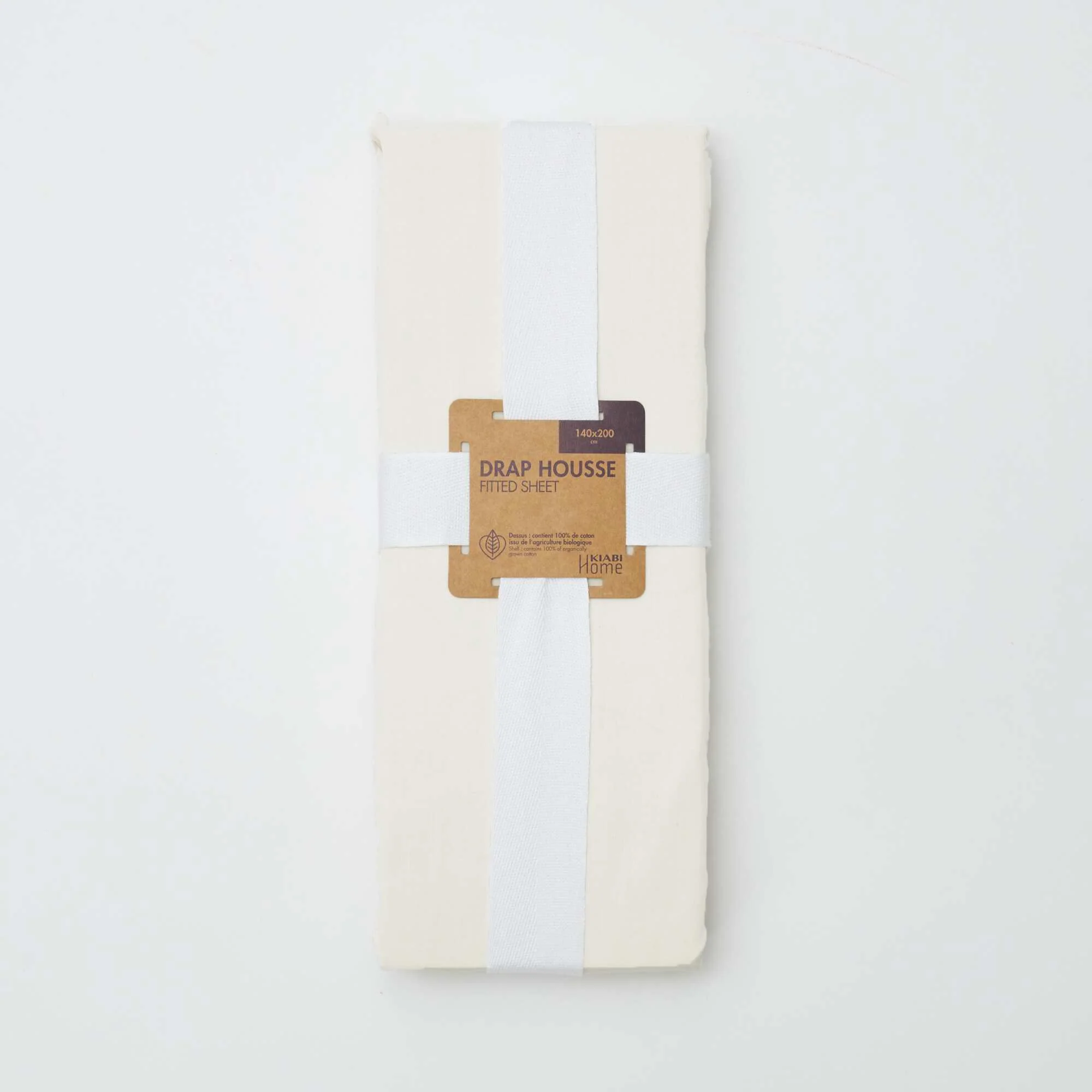 Solid Fitted Sheet 140 x 200 cm ECRU