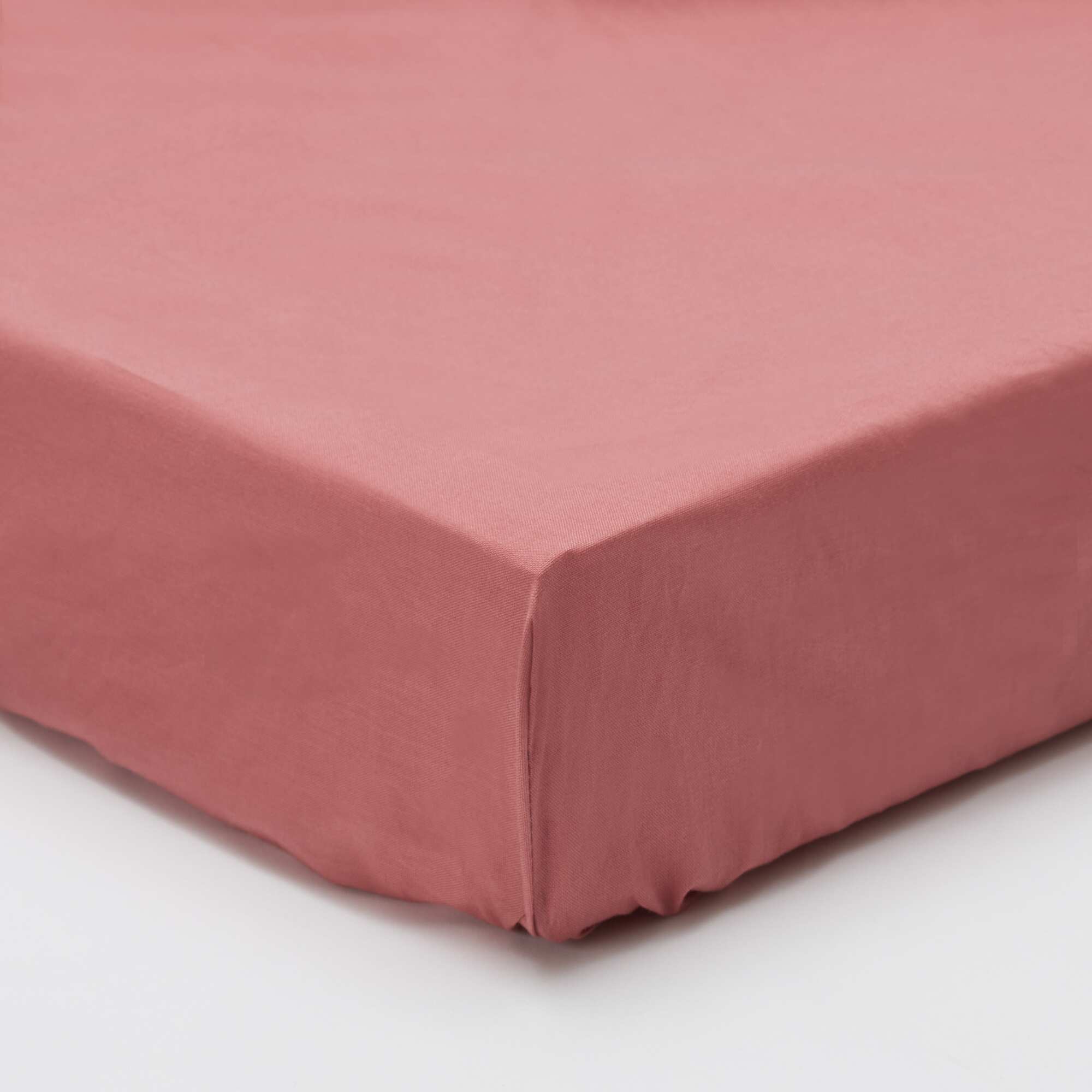 Solid Fitted Sheet 140 x 200 cm PINK - Image 2